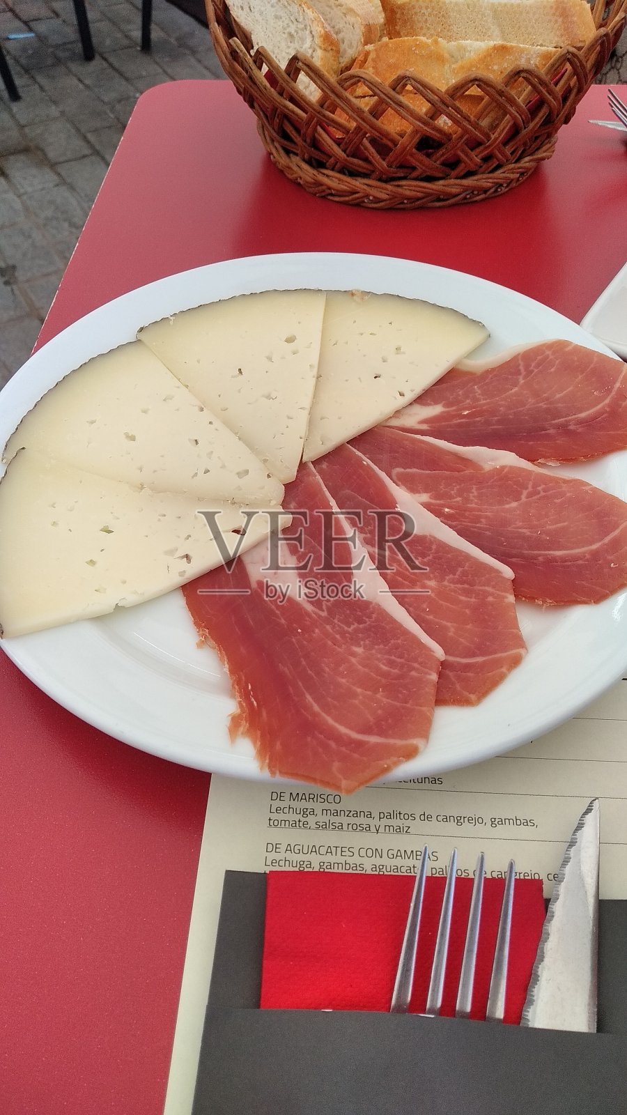 火腿和奶酪照片摄影图片