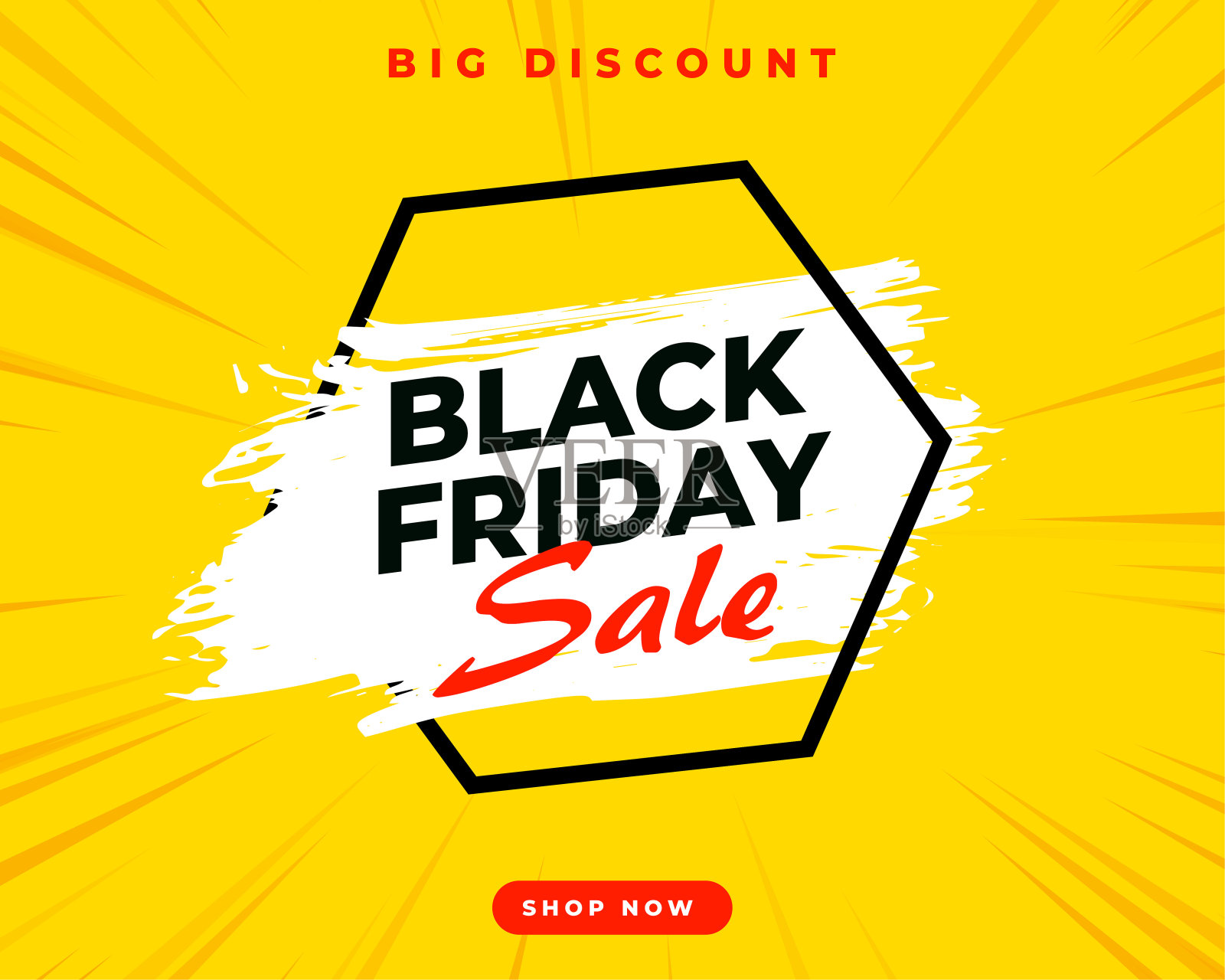 黑色星期五销售黄色海报购物节设计元素图片