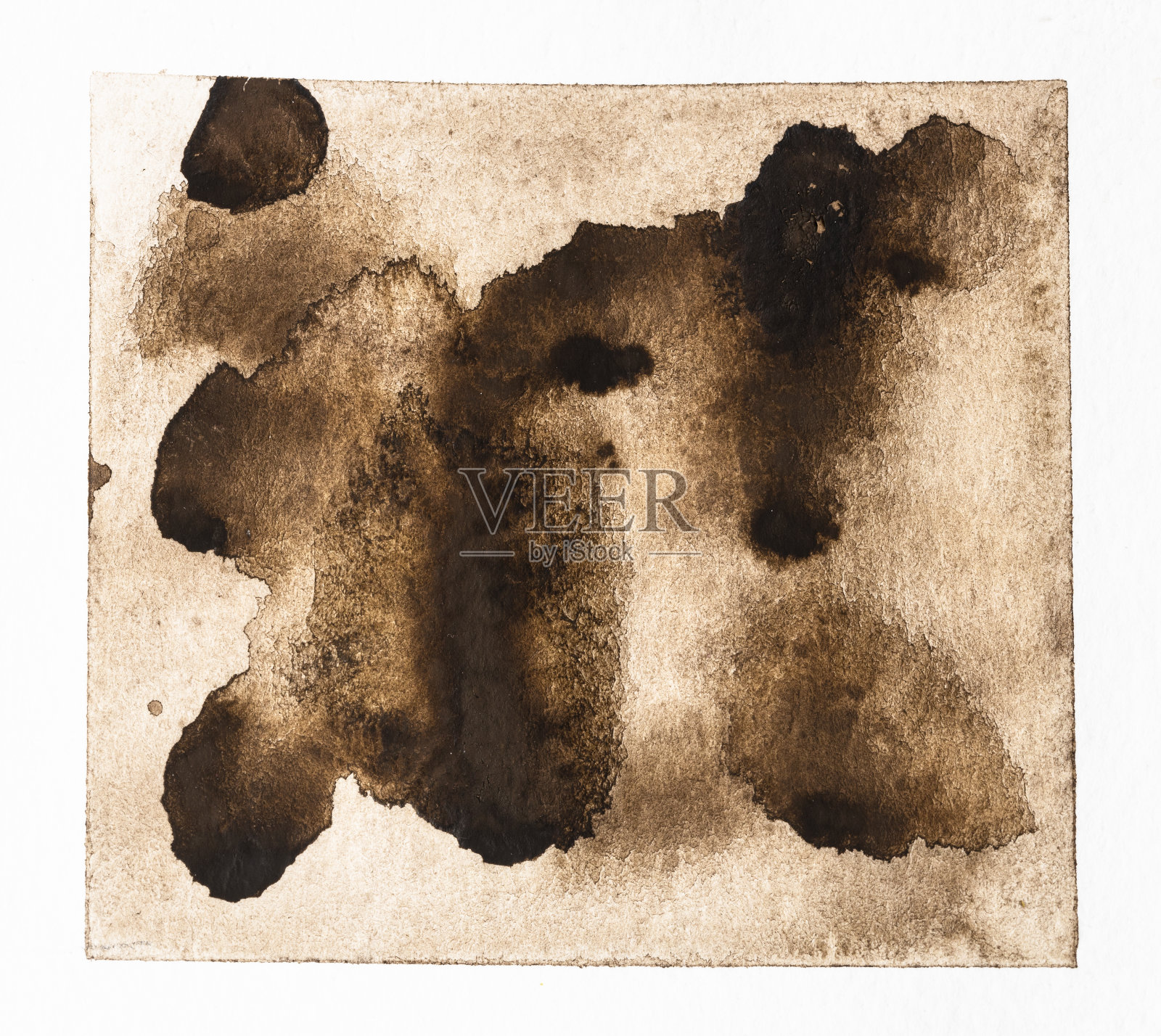 饱和的水彩颜料滴在苍白的颜料上插画图片素材