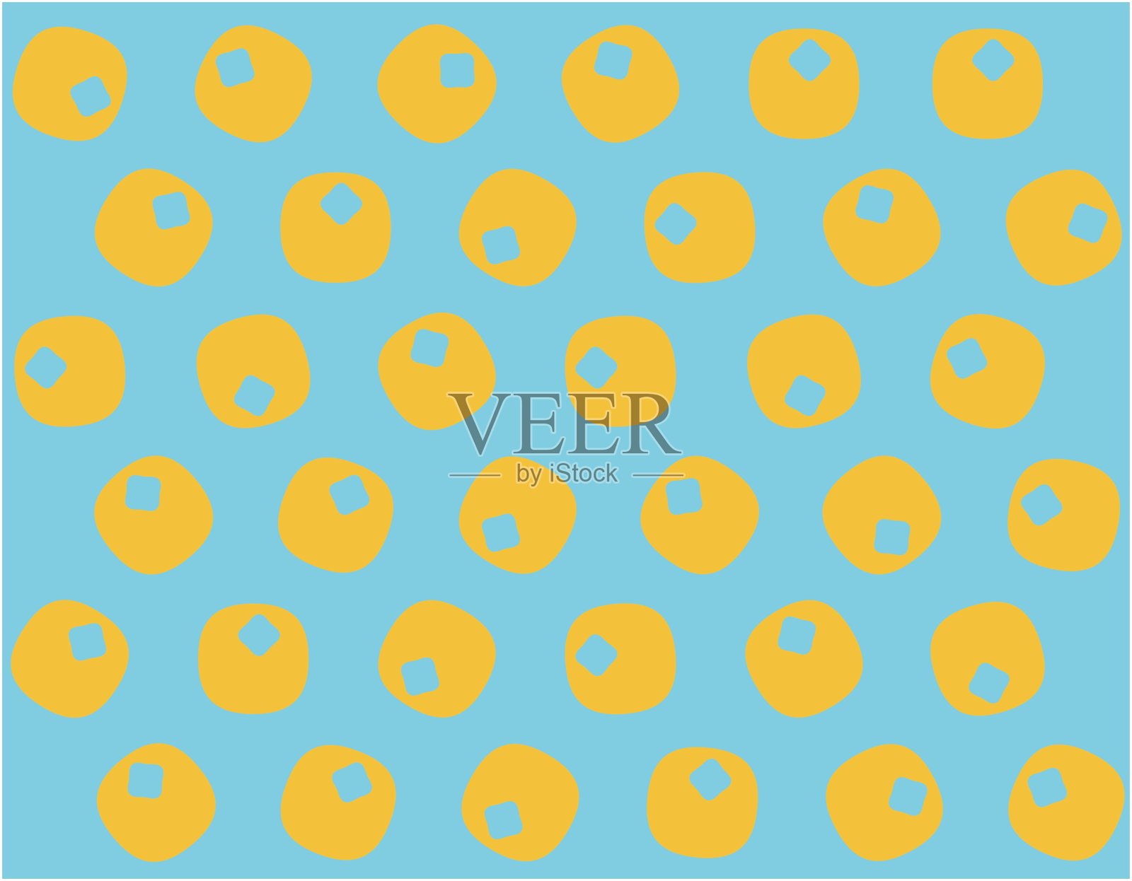 一个简单而可爱的日本图案/插图材料背景(矢量插图)插画图片素材