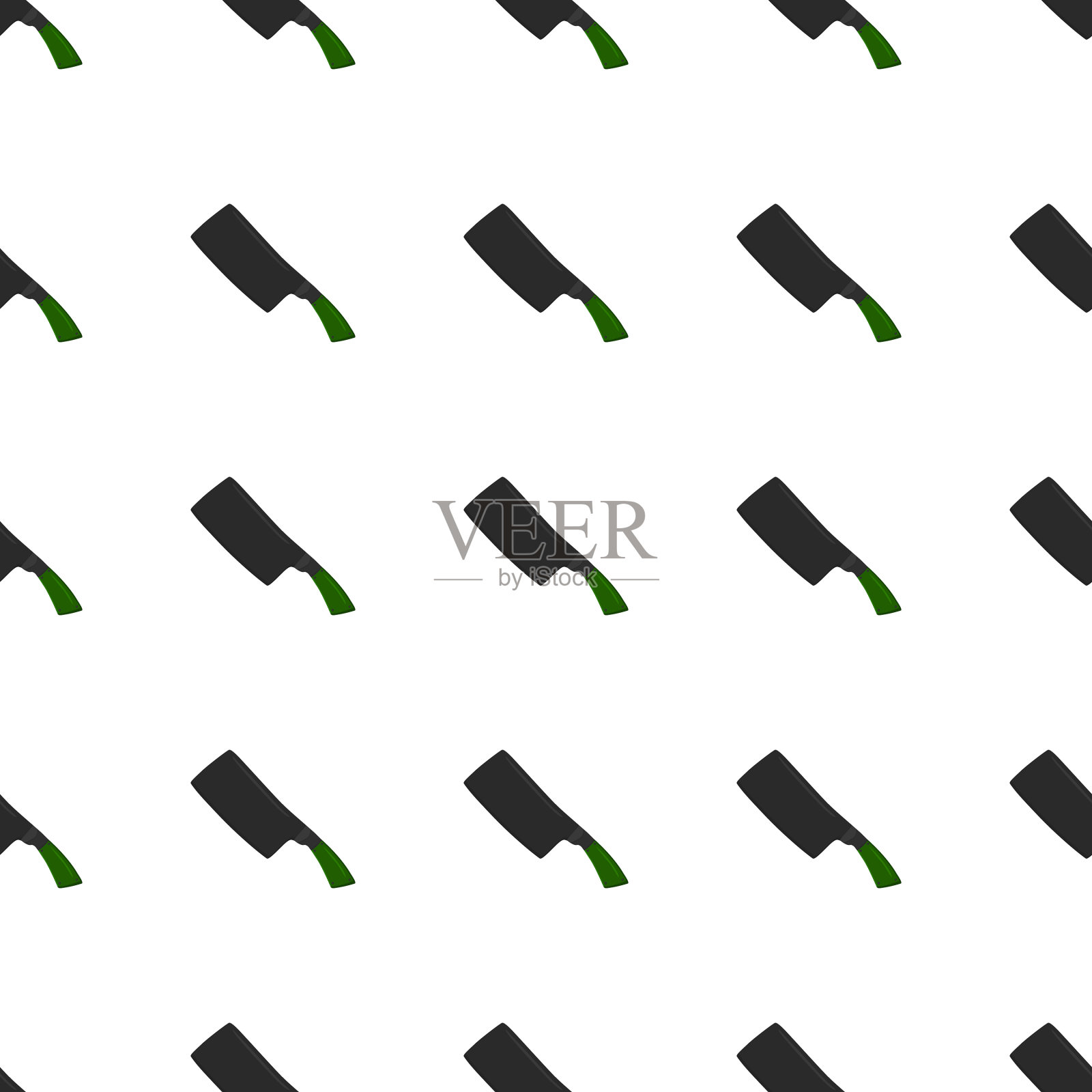 在主题图案钢轴与木柄插画图片素材