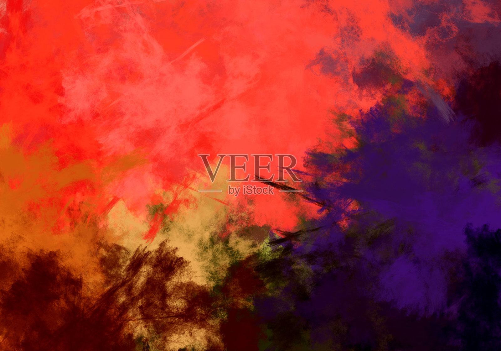 彩色颜料爆炸画布抽象艺术多样图案创意肌理插画图片素材