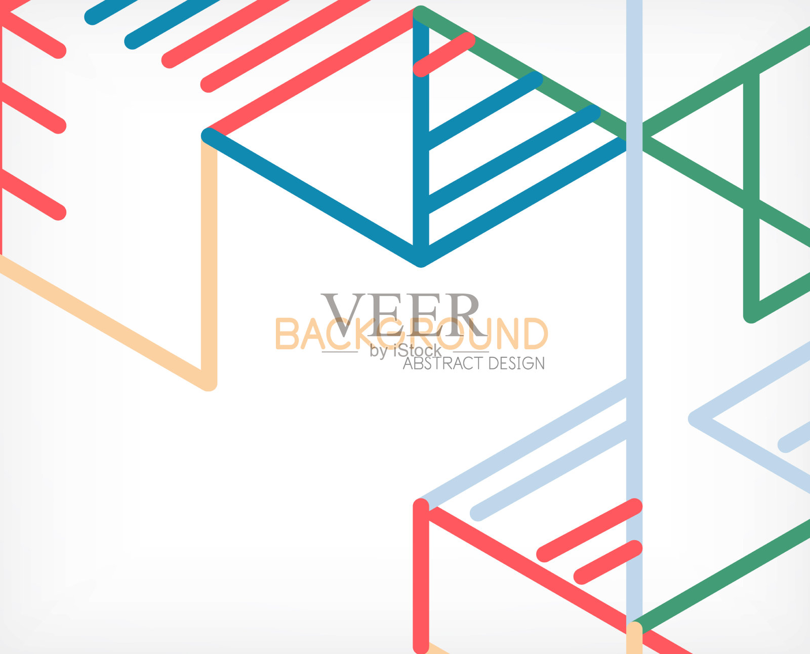 抽象的背景色线在白色上插画图片素材