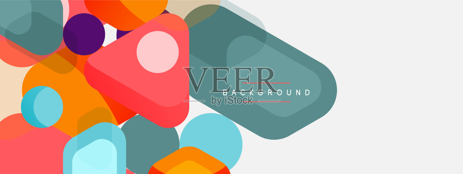 抽象圆形几何图形和圆形插画图片素材