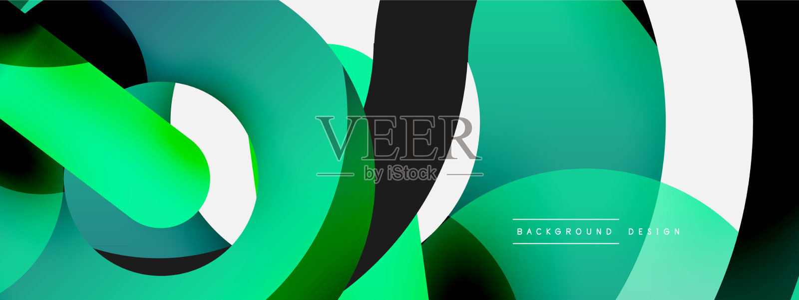 圆形和其他几何形状插画图片素材