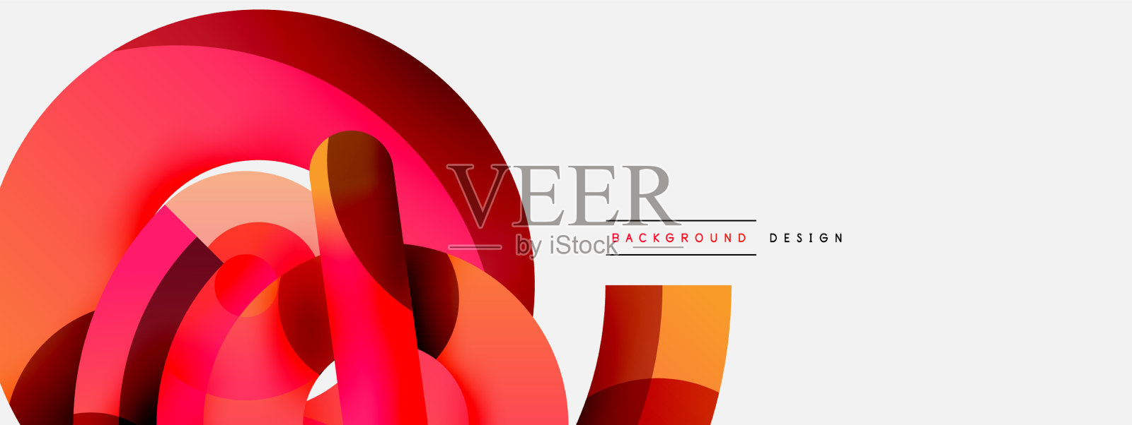 圆形和其他几何形状插画图片素材