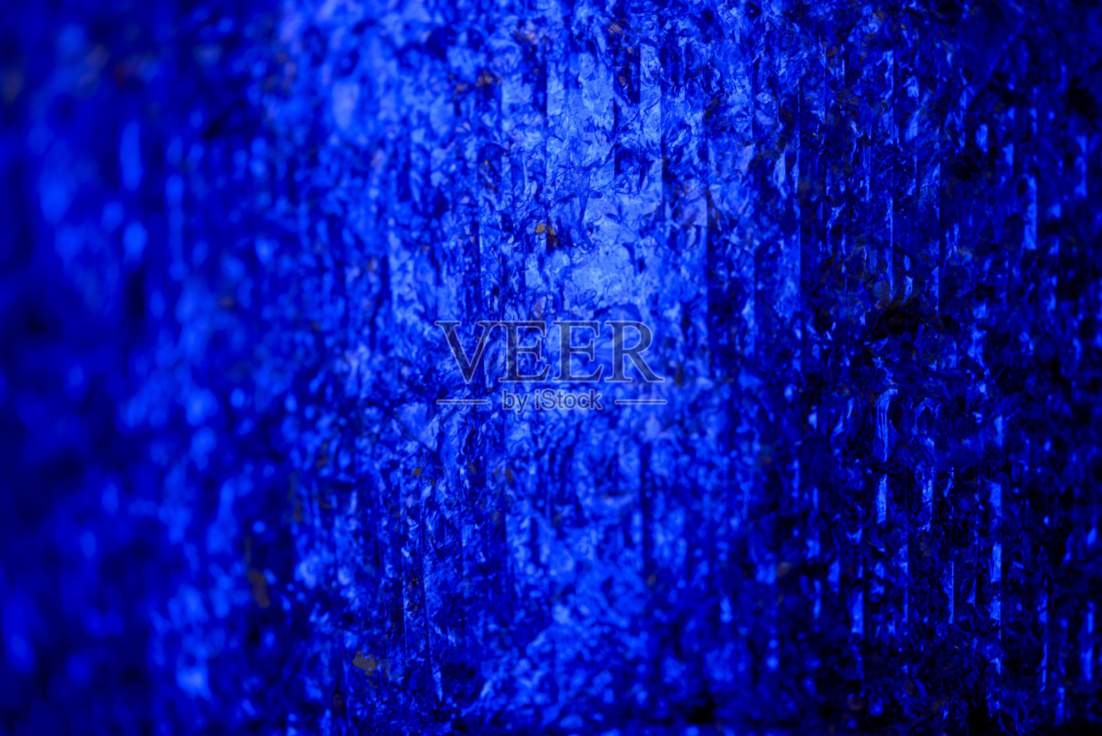 海藻纤维细节与蓝色照明。照片摄影图片