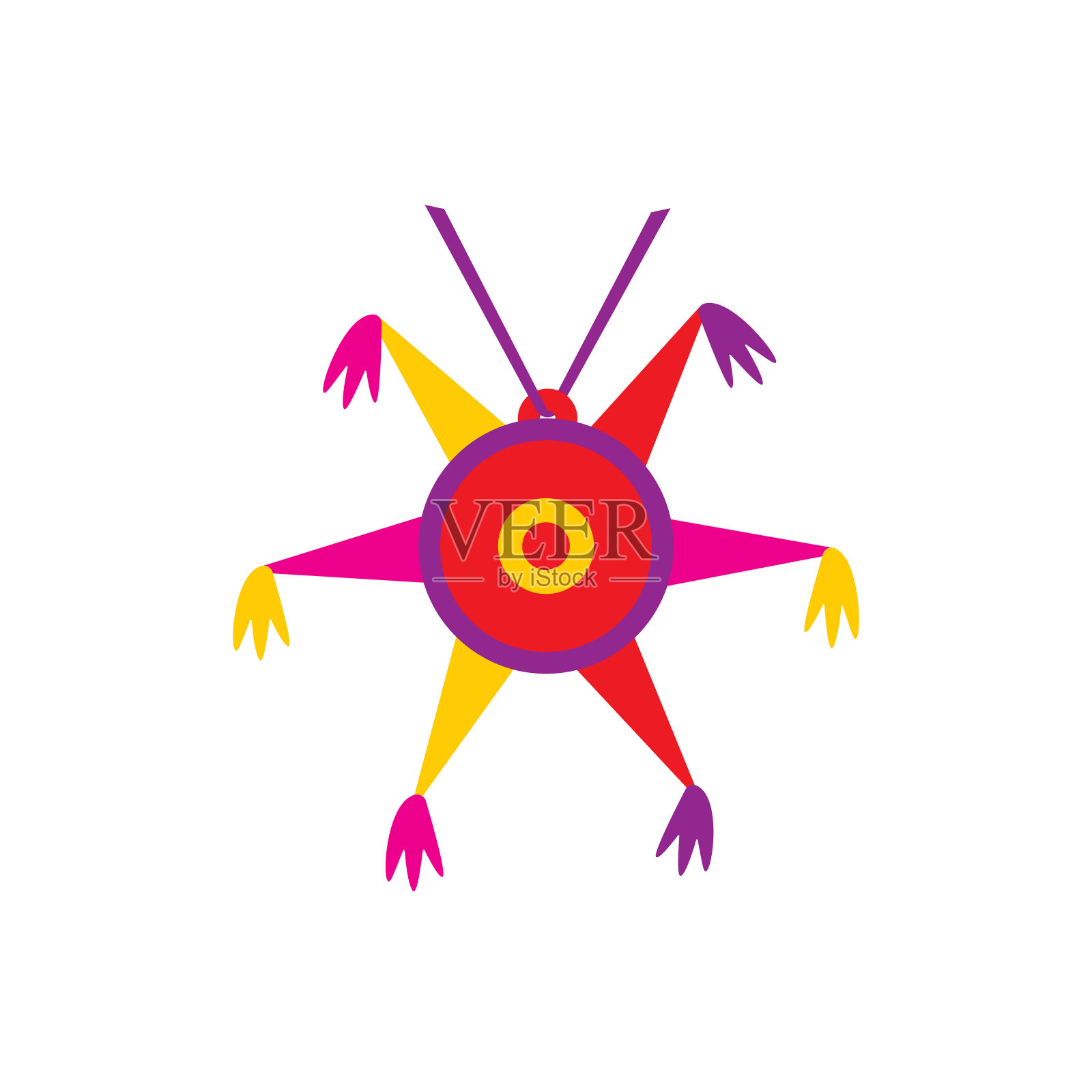 皮纳塔星图标插画图片素材