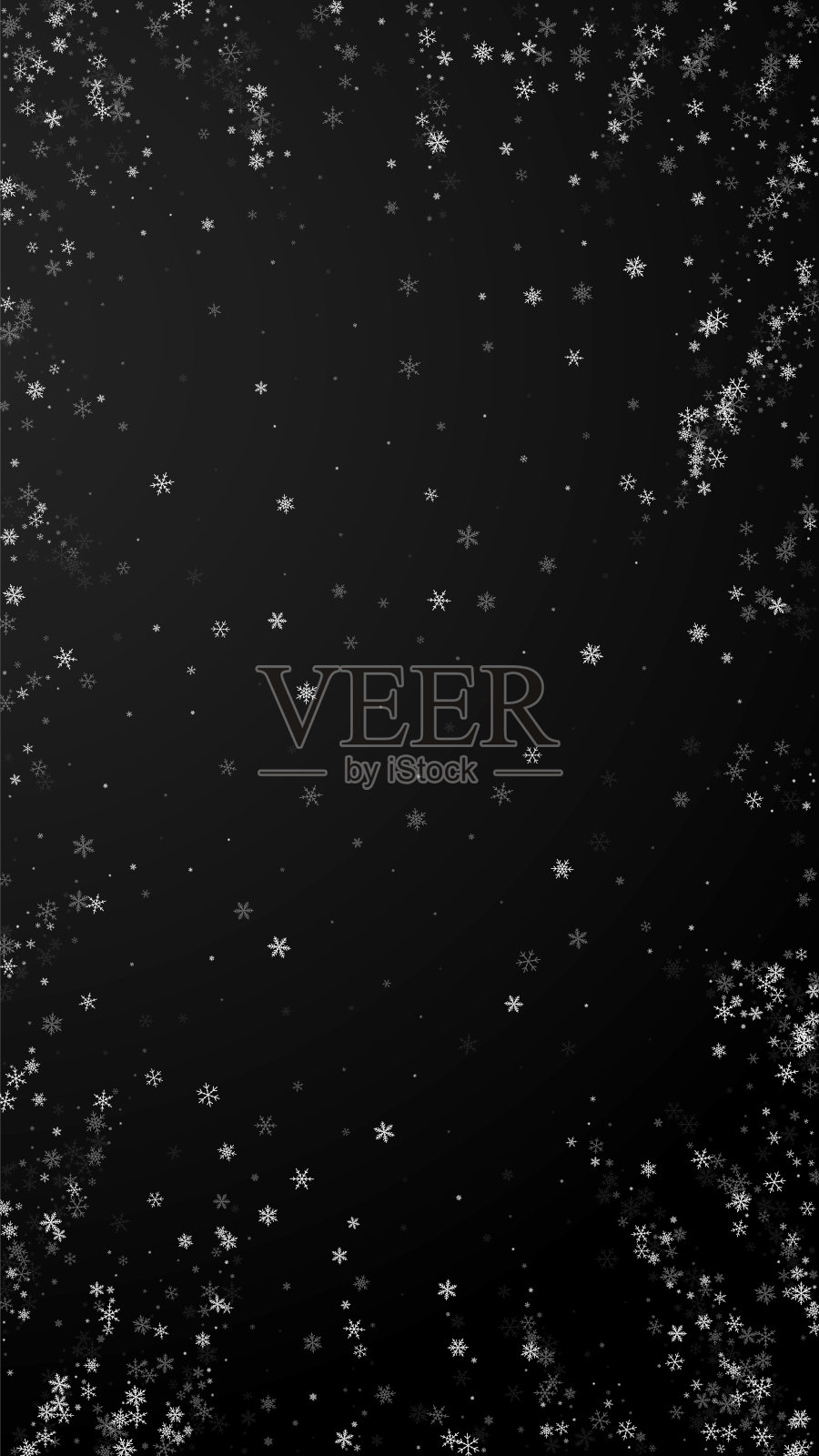 美丽的雪花圣诞背景。微妙的fl插画图片素材