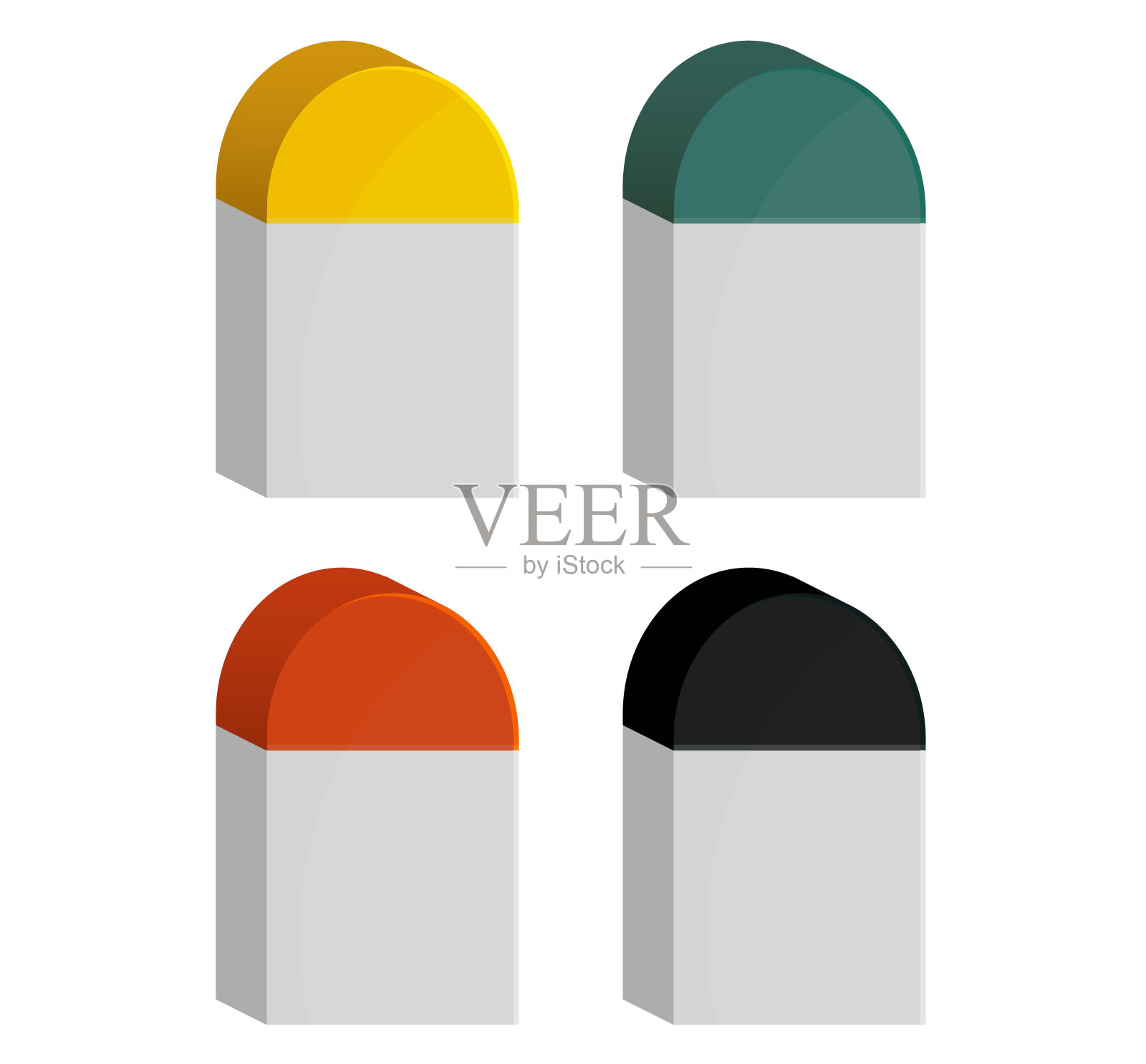 里程碑标记放置在路线-库存插图插画图片素材