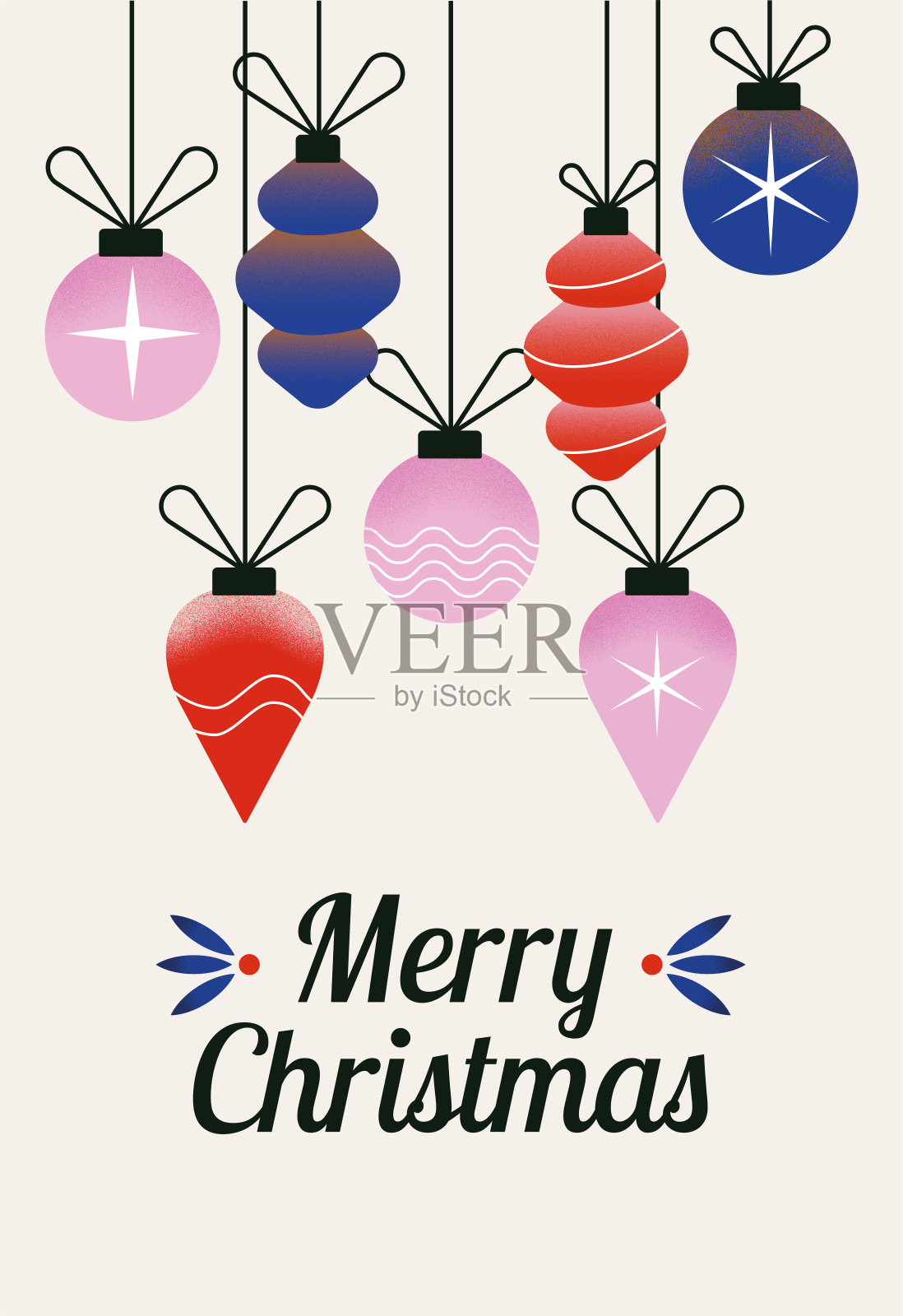 圣诞贺卡装饰插画图片素材