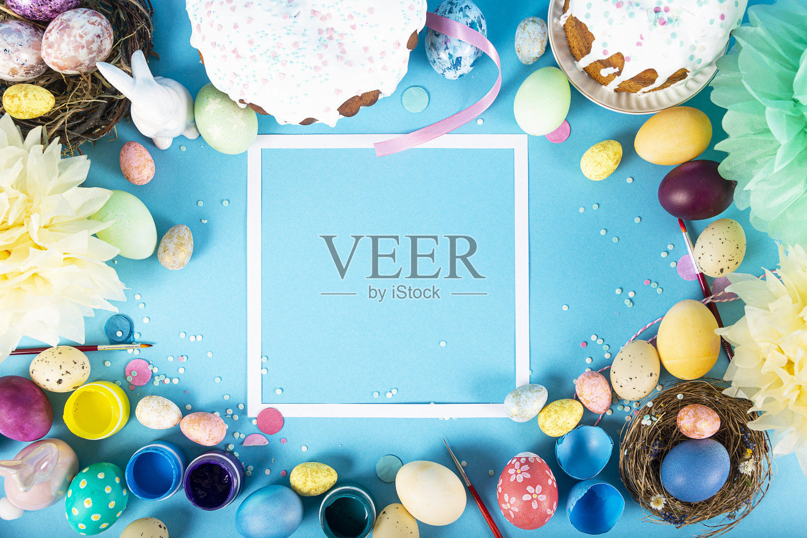 复活节彩蛋背景图照片摄影图片