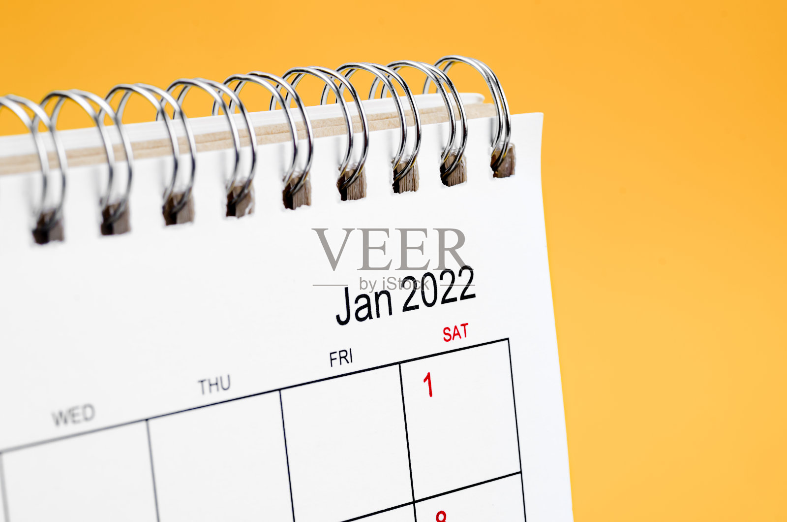 2022年1月的日历照片摄影图片