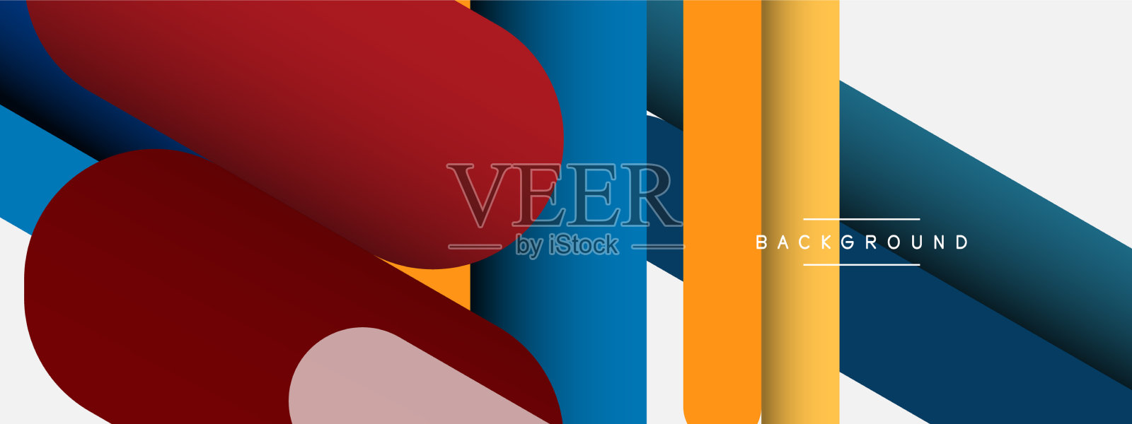 抽象背景圆形线条插画图片素材