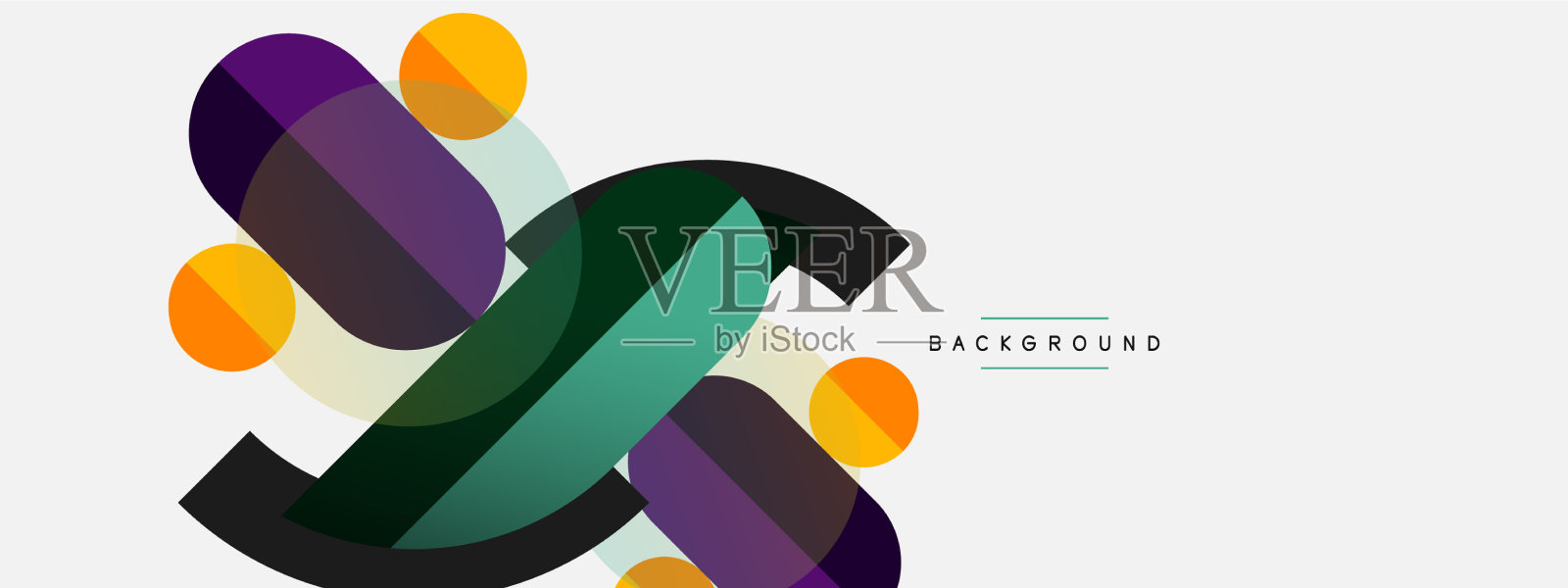 圆形几何图形，直线和圆插画图片素材