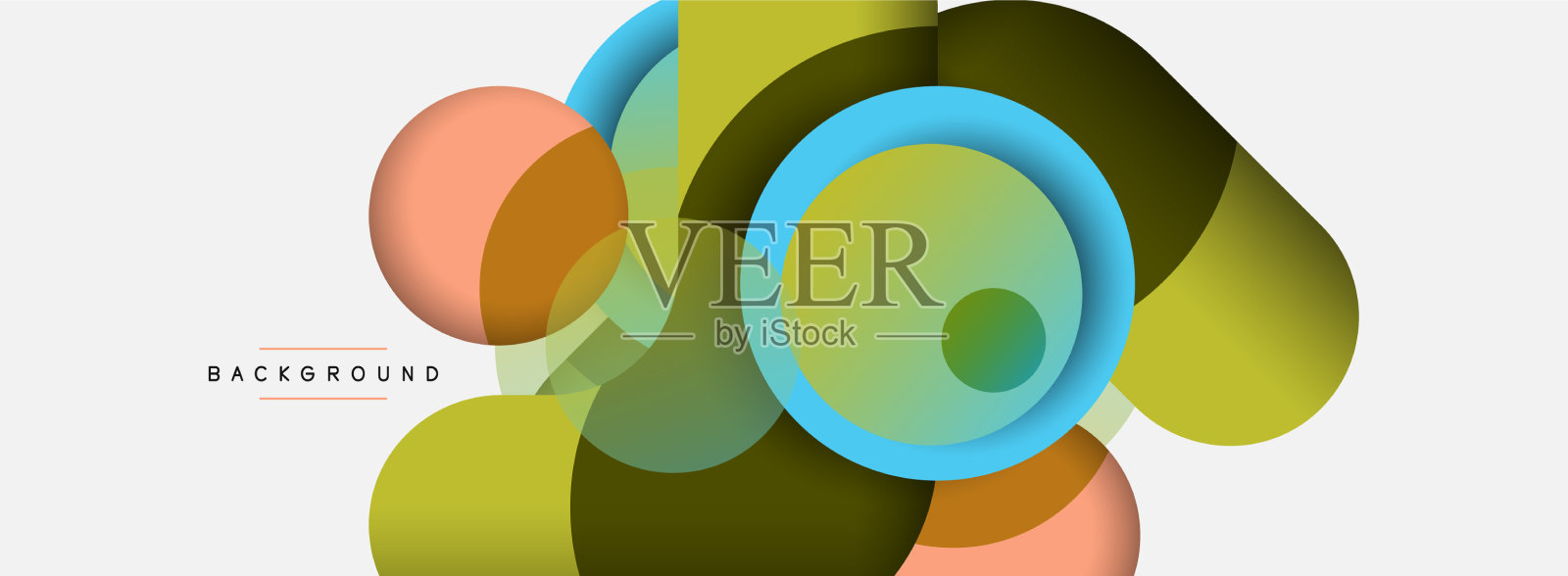 圆形的形状是最小的几何图形插画图片素材