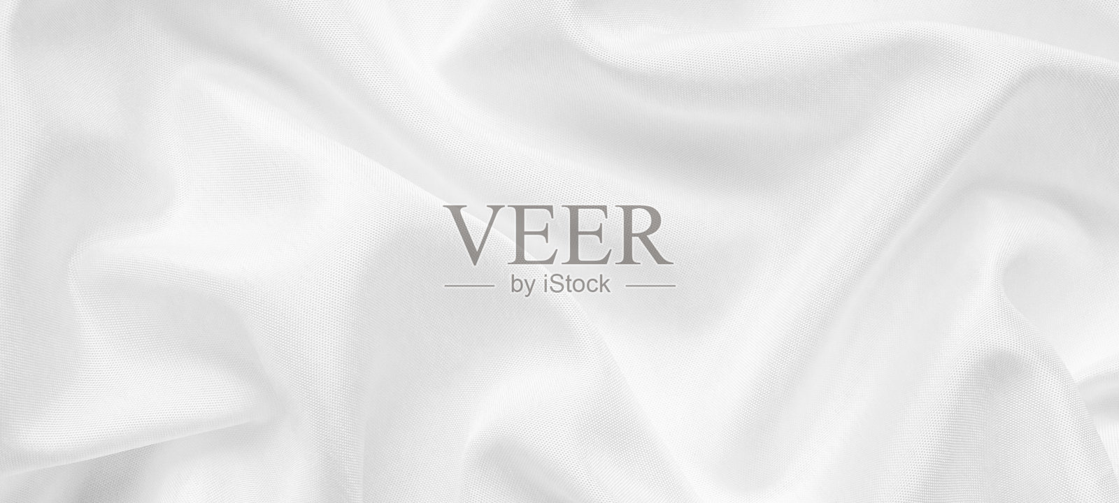 抽象的白色织物与软波纹理背景照片摄影图片