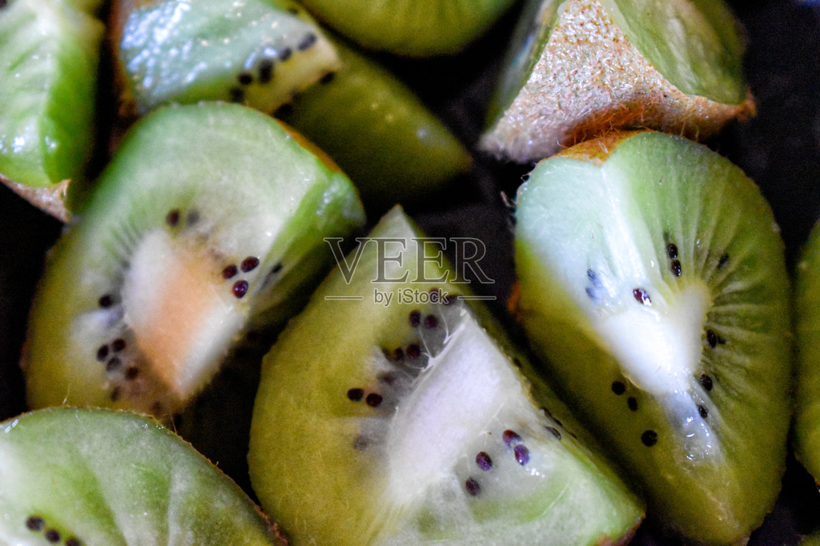 切猕猴桃照片摄影图片