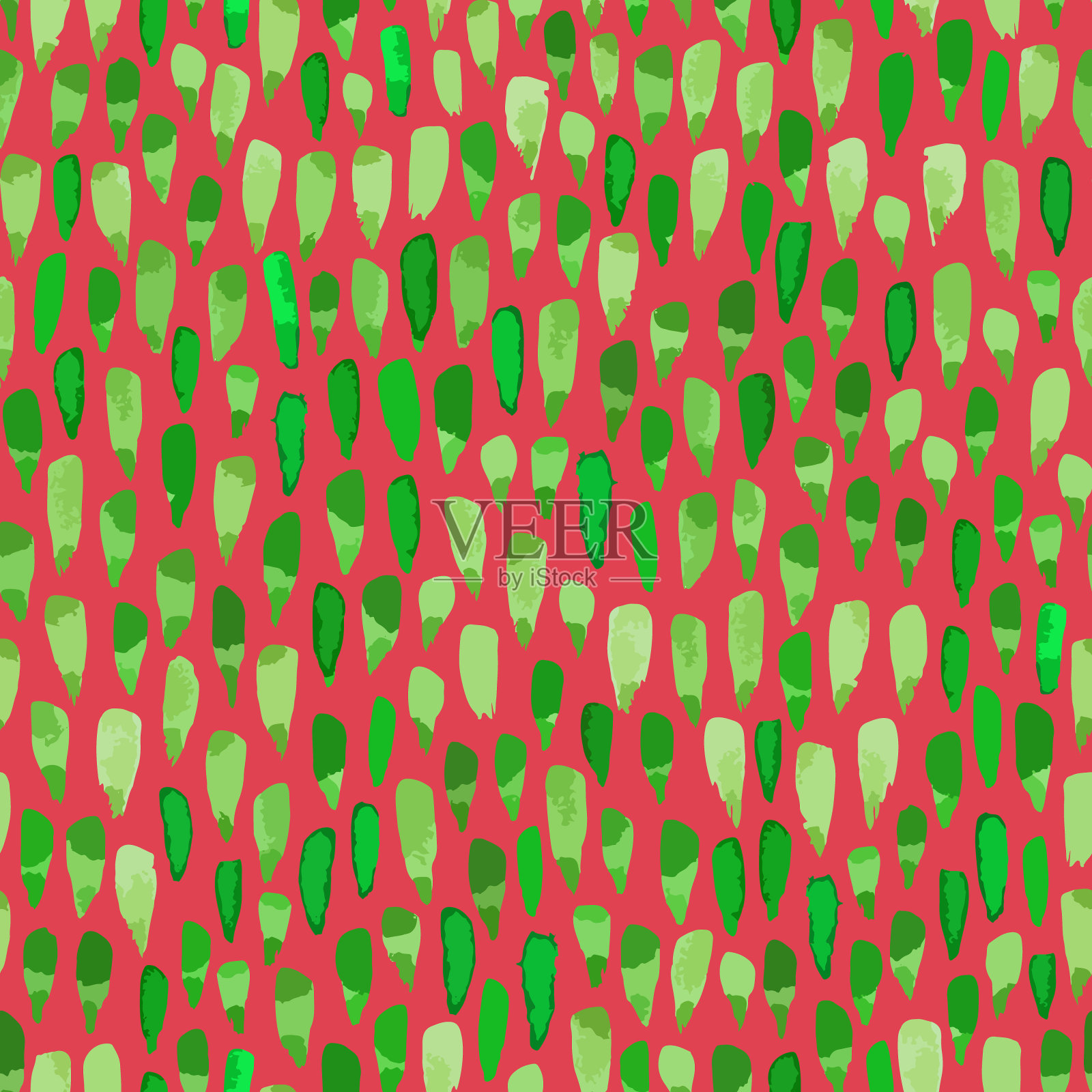 水彩圣诞节滴无缝重复模式。插画图片素材