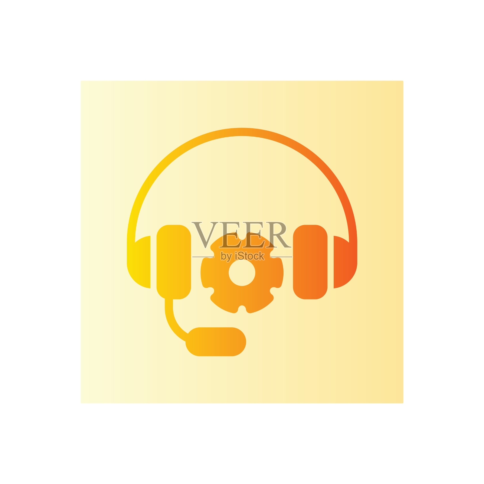 耳机设置渐变图标图标素材