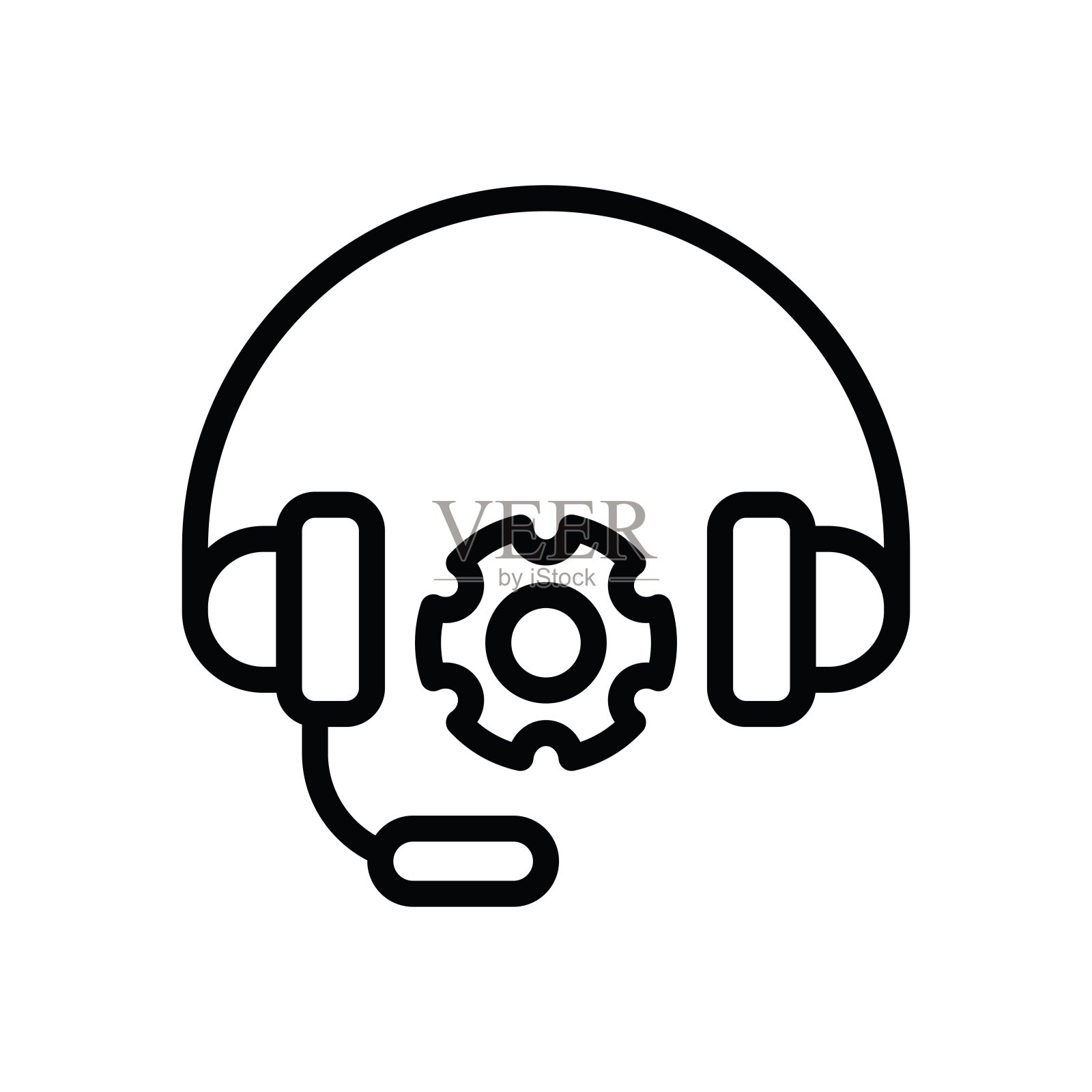 耳机设置线图标图标素材