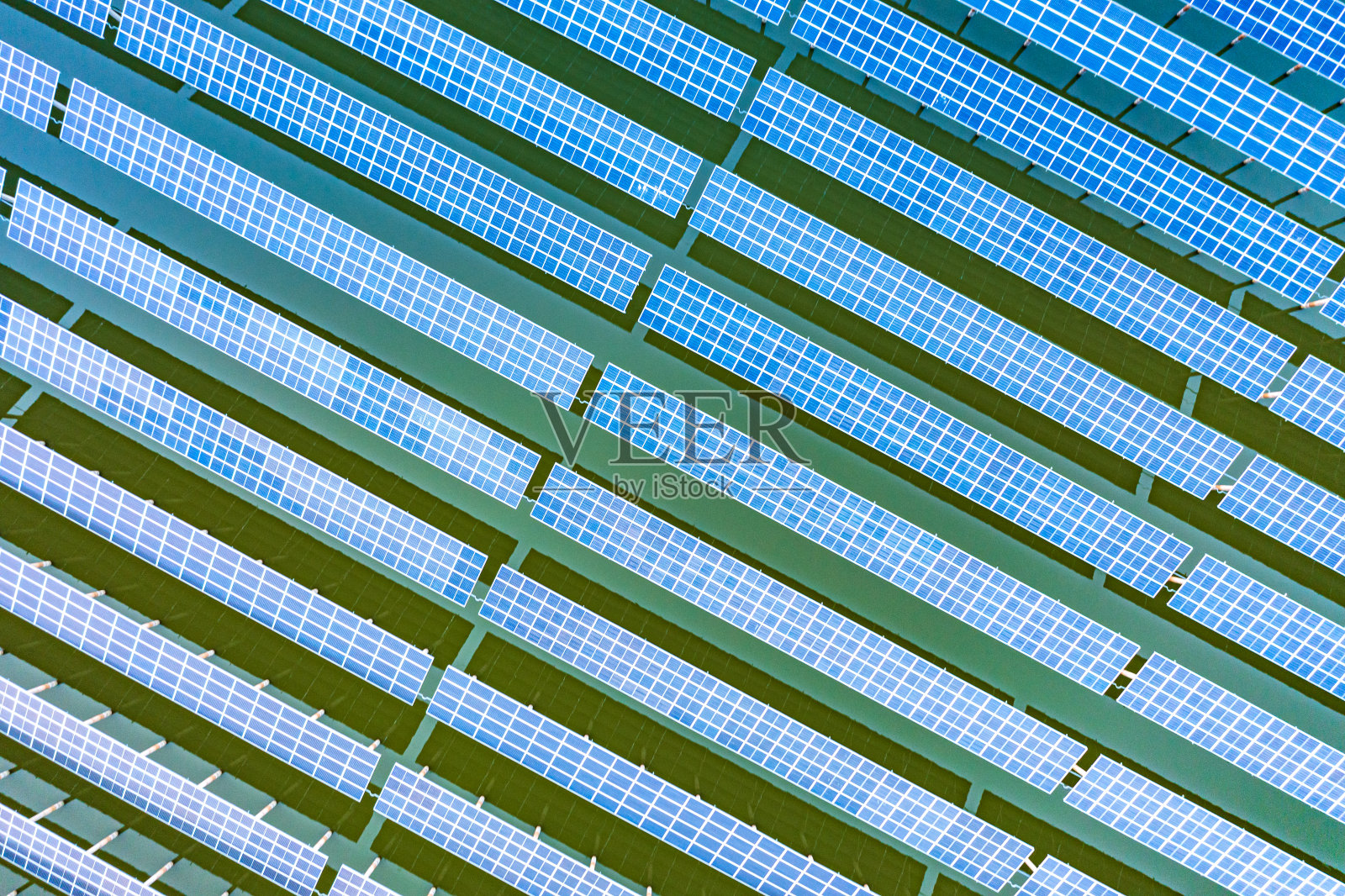 航空光伏发电能源照片摄影图片