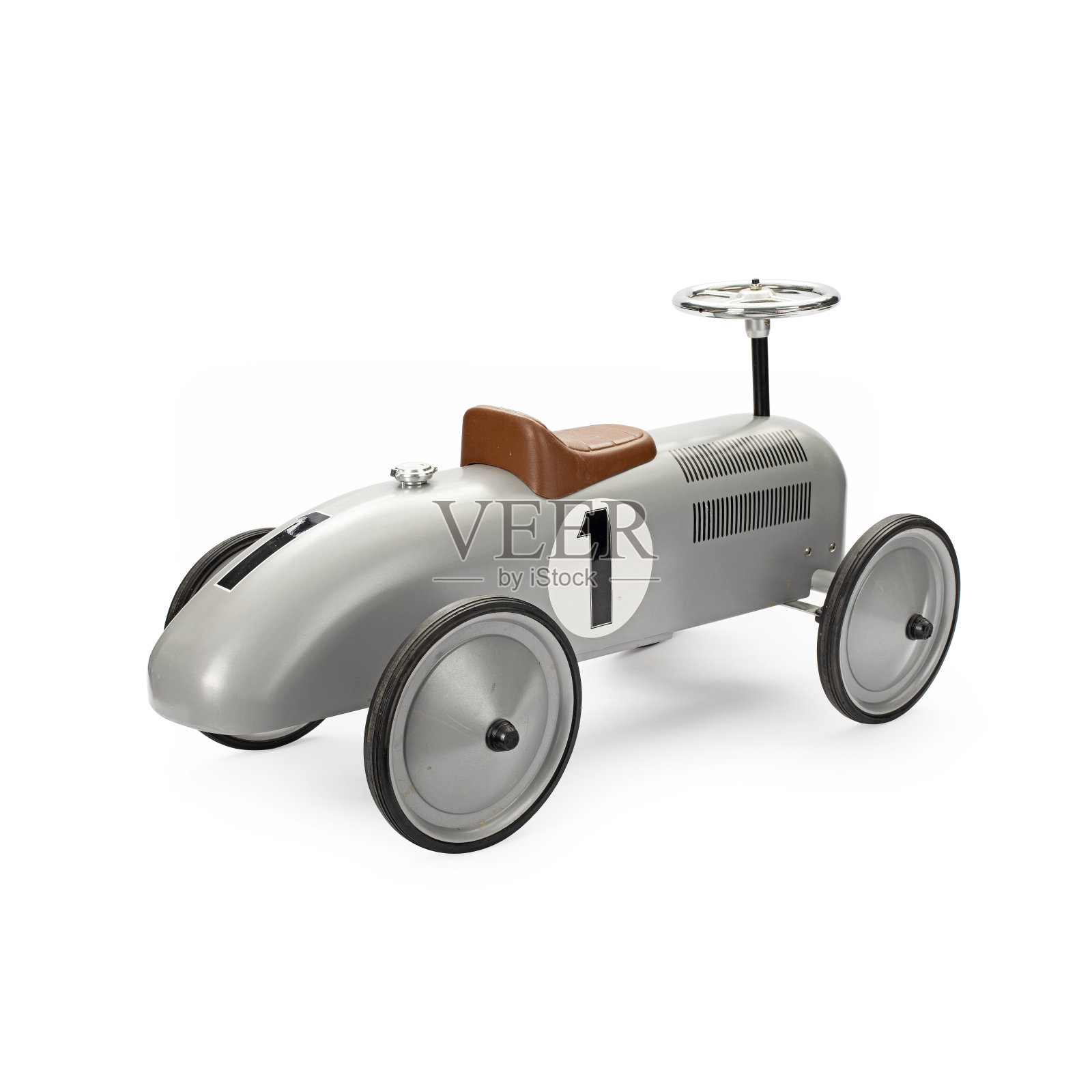 复古赛车银色玩具车照片摄影图片