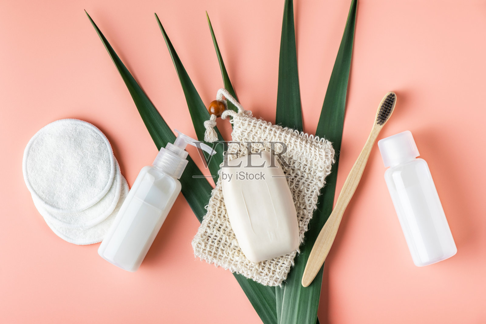 零浪费，可持续的浴室和生活方式。照片摄影图片