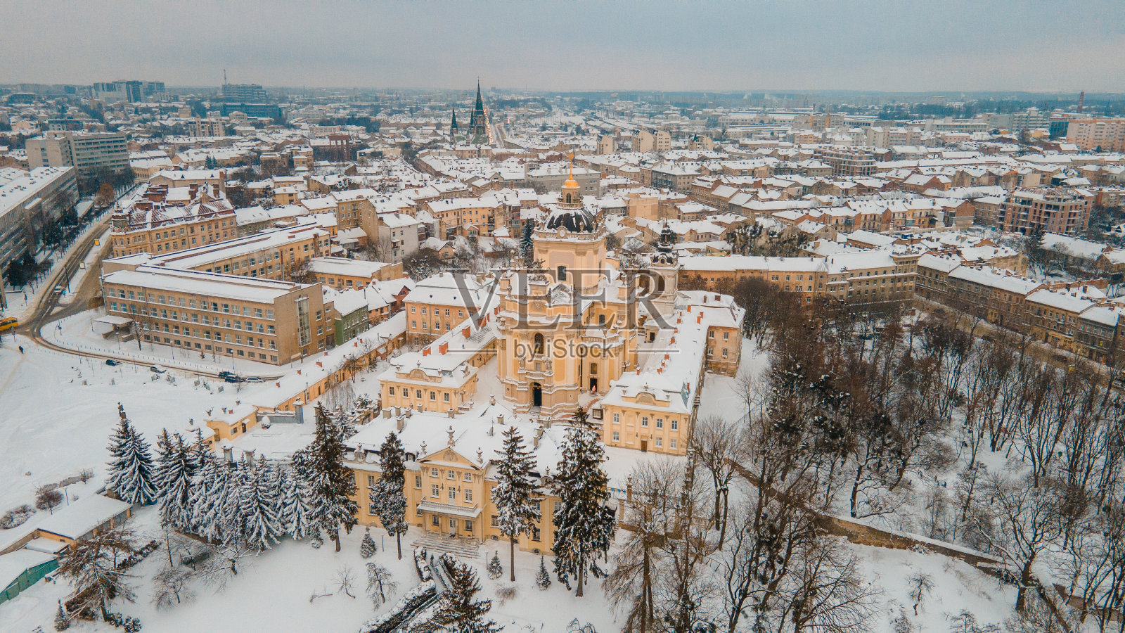 圣乔治大教堂鸟瞰图照片摄影图片