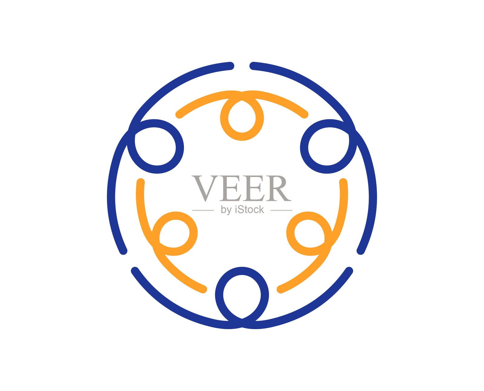 包含行图标。股市文化符号。向量图标素材