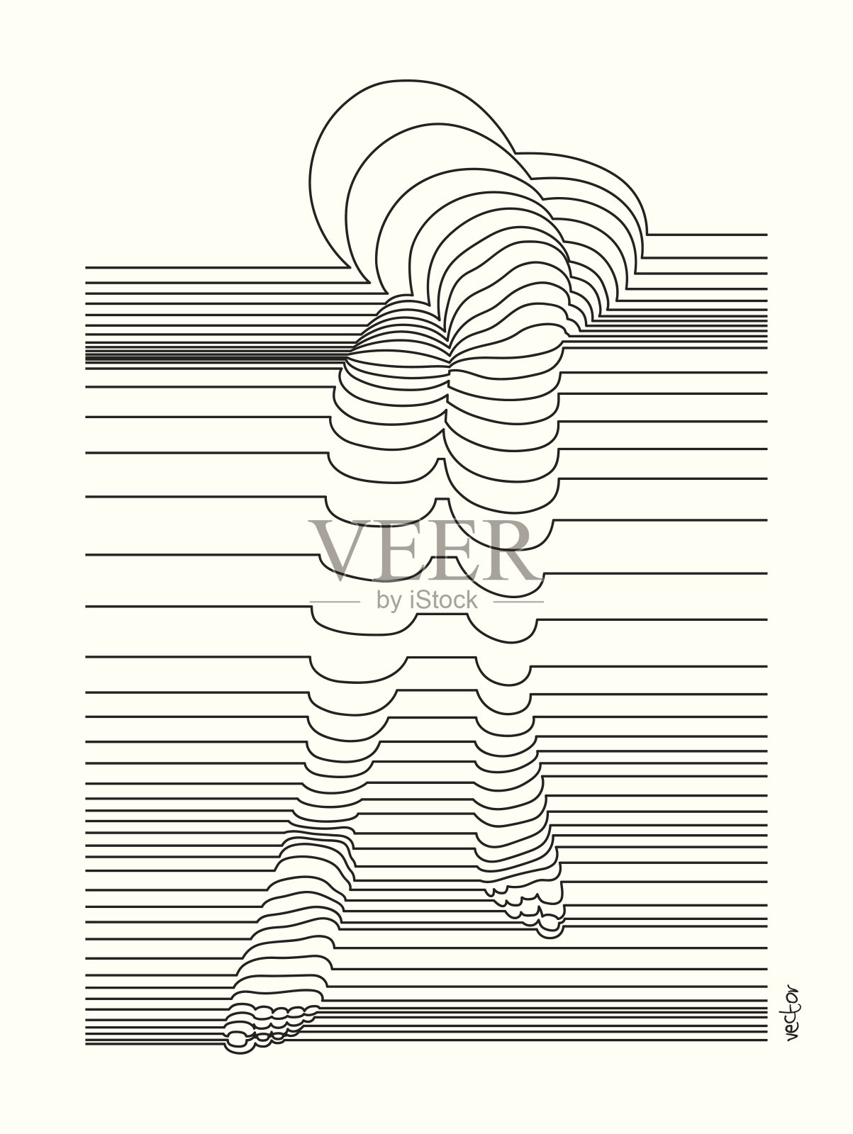 苗条女性的腿插画图片素材