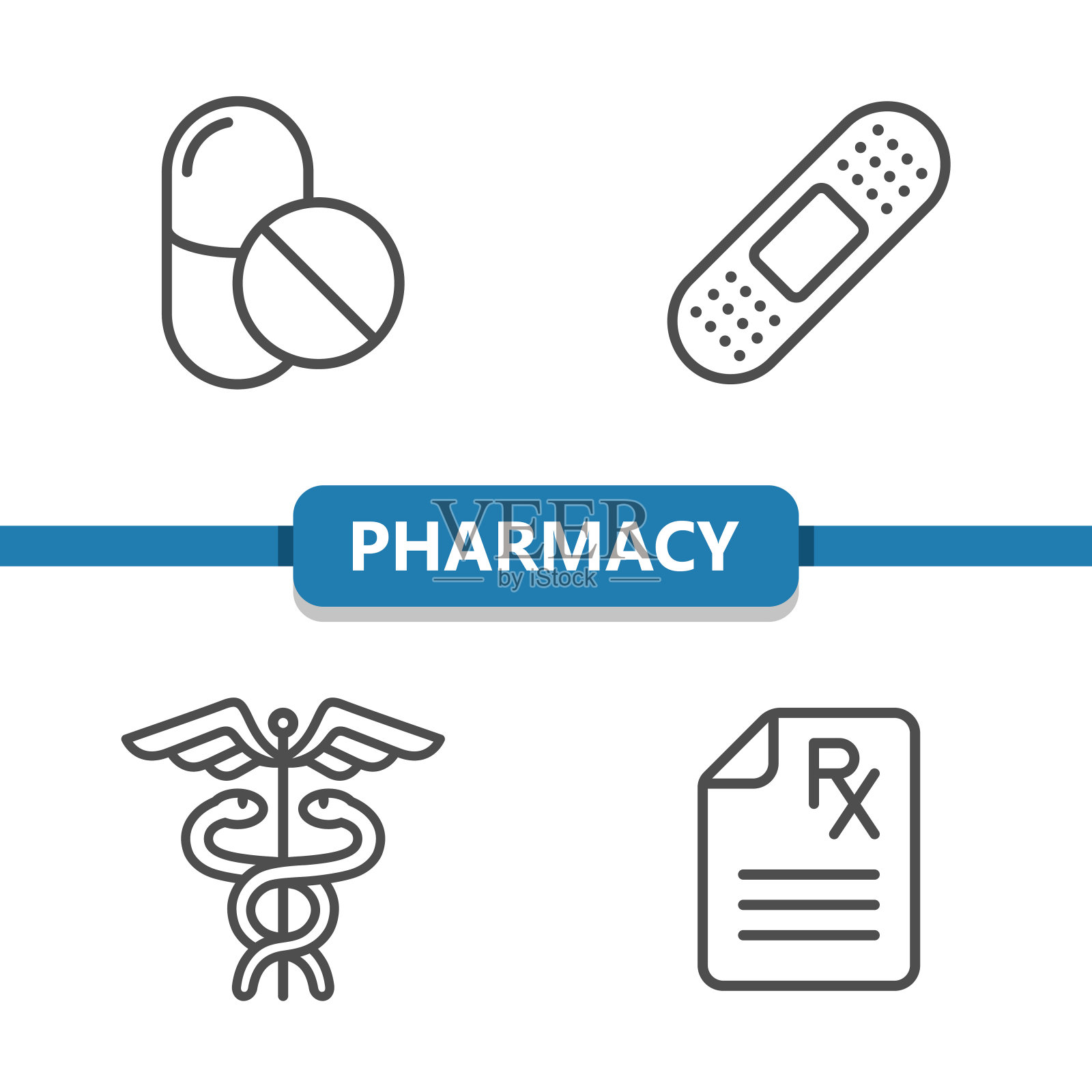 药店的图标插画图片素材