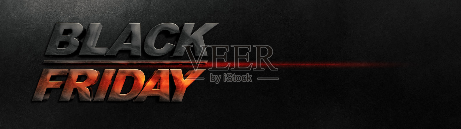 黑色星期五的销售横幅上有克制的优雅。矩形的旗帜。黑色星期五的促销海报。为黑色星期五红色背景的销售设计主页滑块。三维演示照片摄影图片