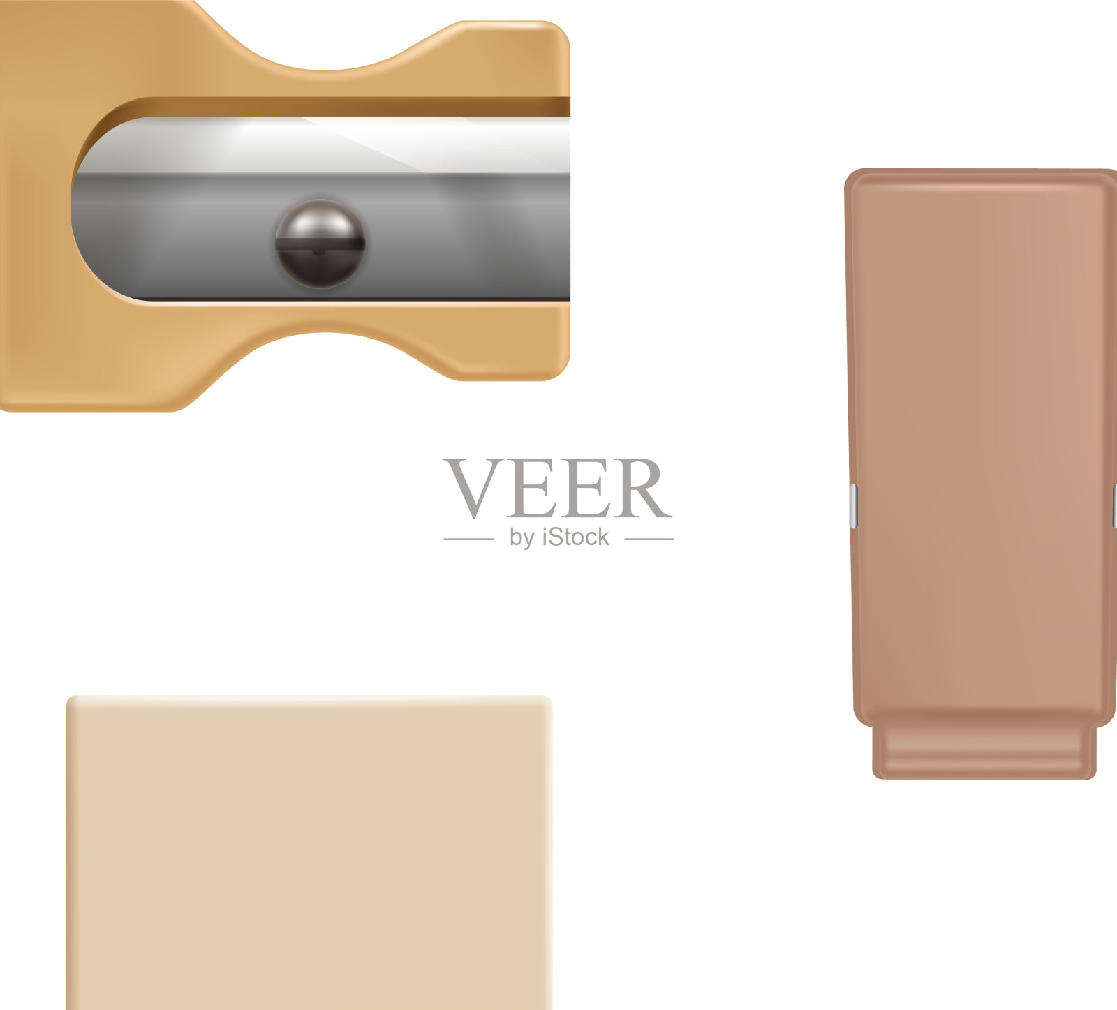 卷笔刀模型组成插画图片素材