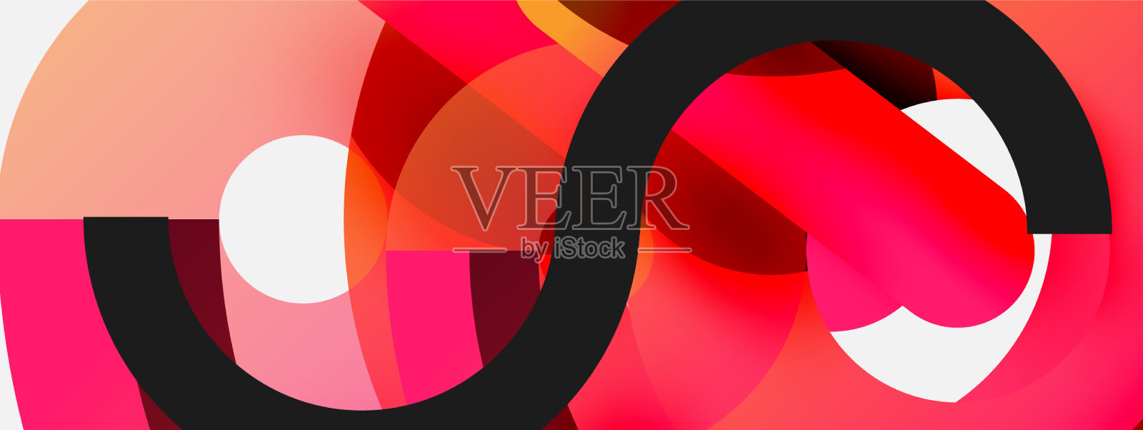 圆抽象背景插画图片素材