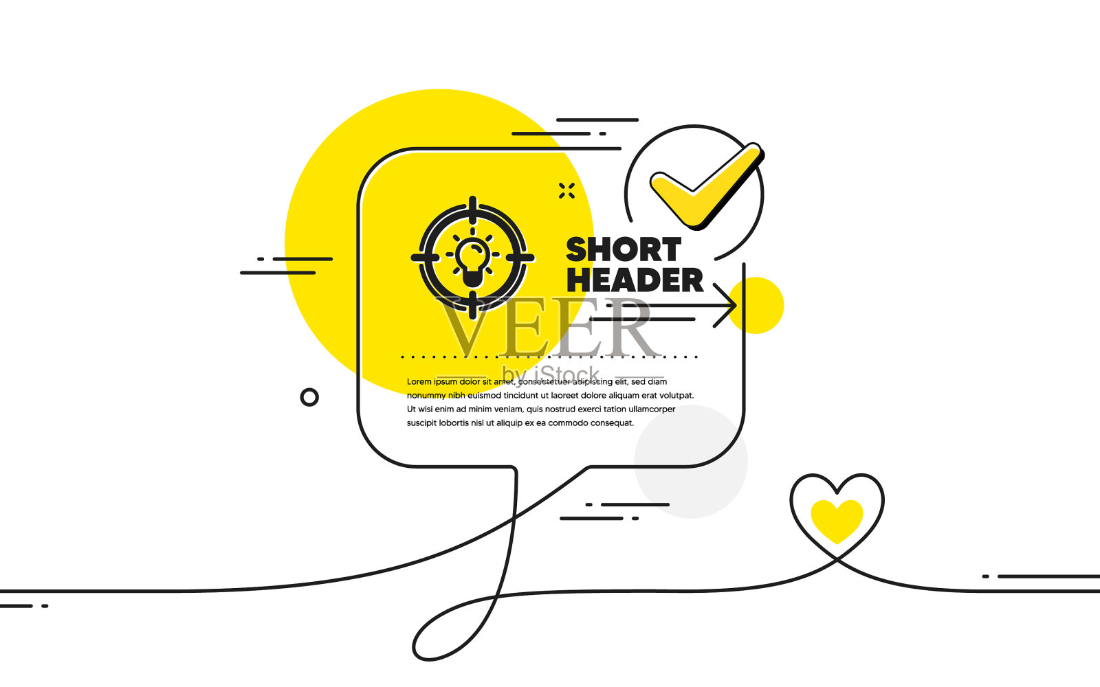 想法图标灯泡或灯在目标标志插画图片素材