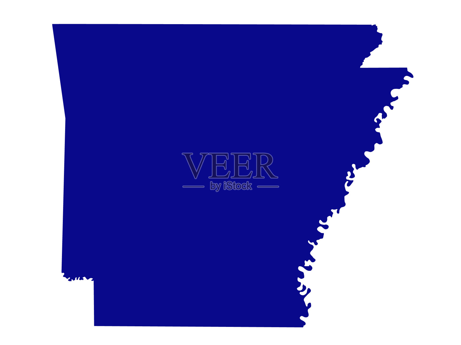 阿肯色州的地图插画图片素材