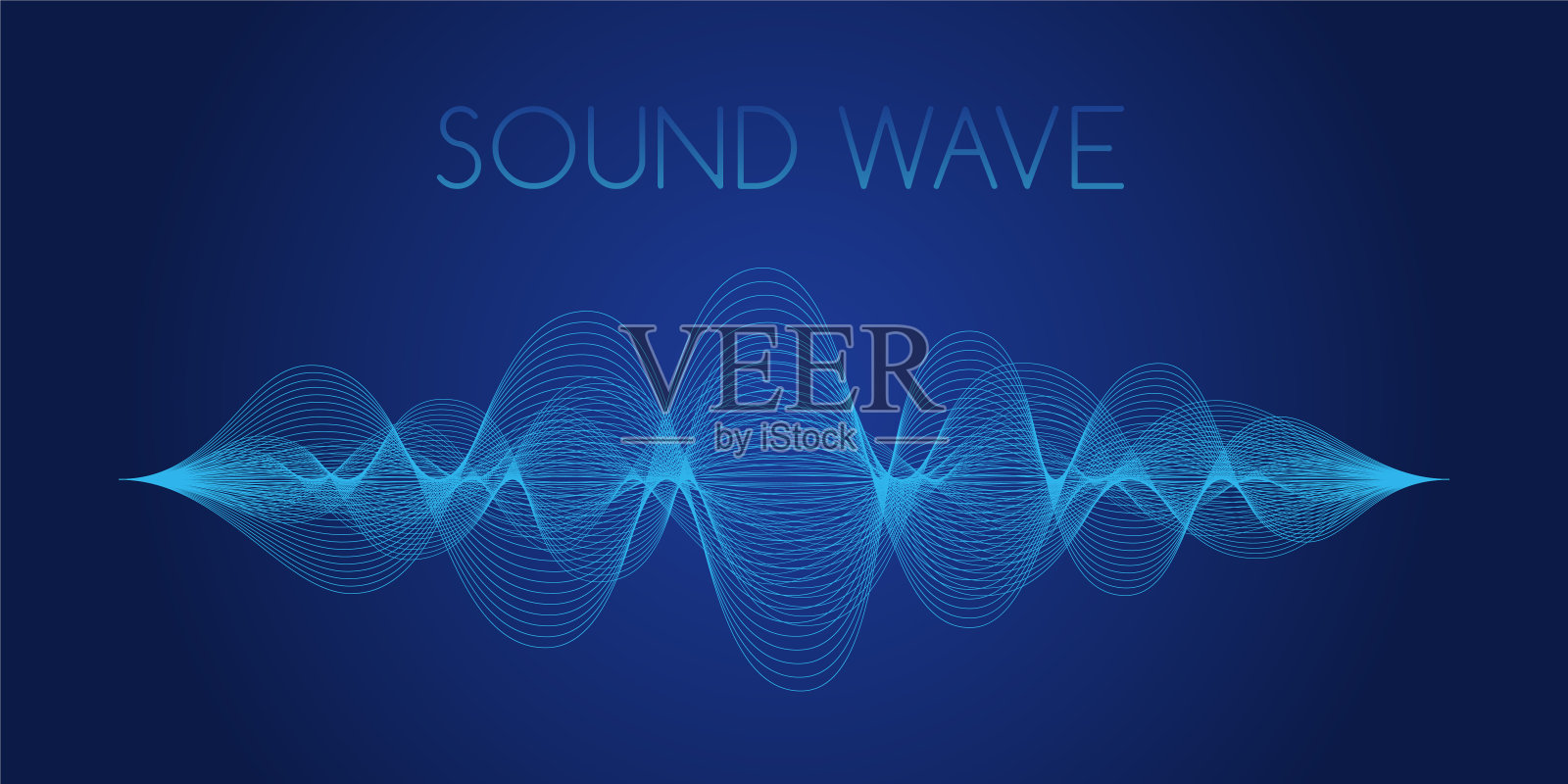 许多线的抽象声波插画图片素材