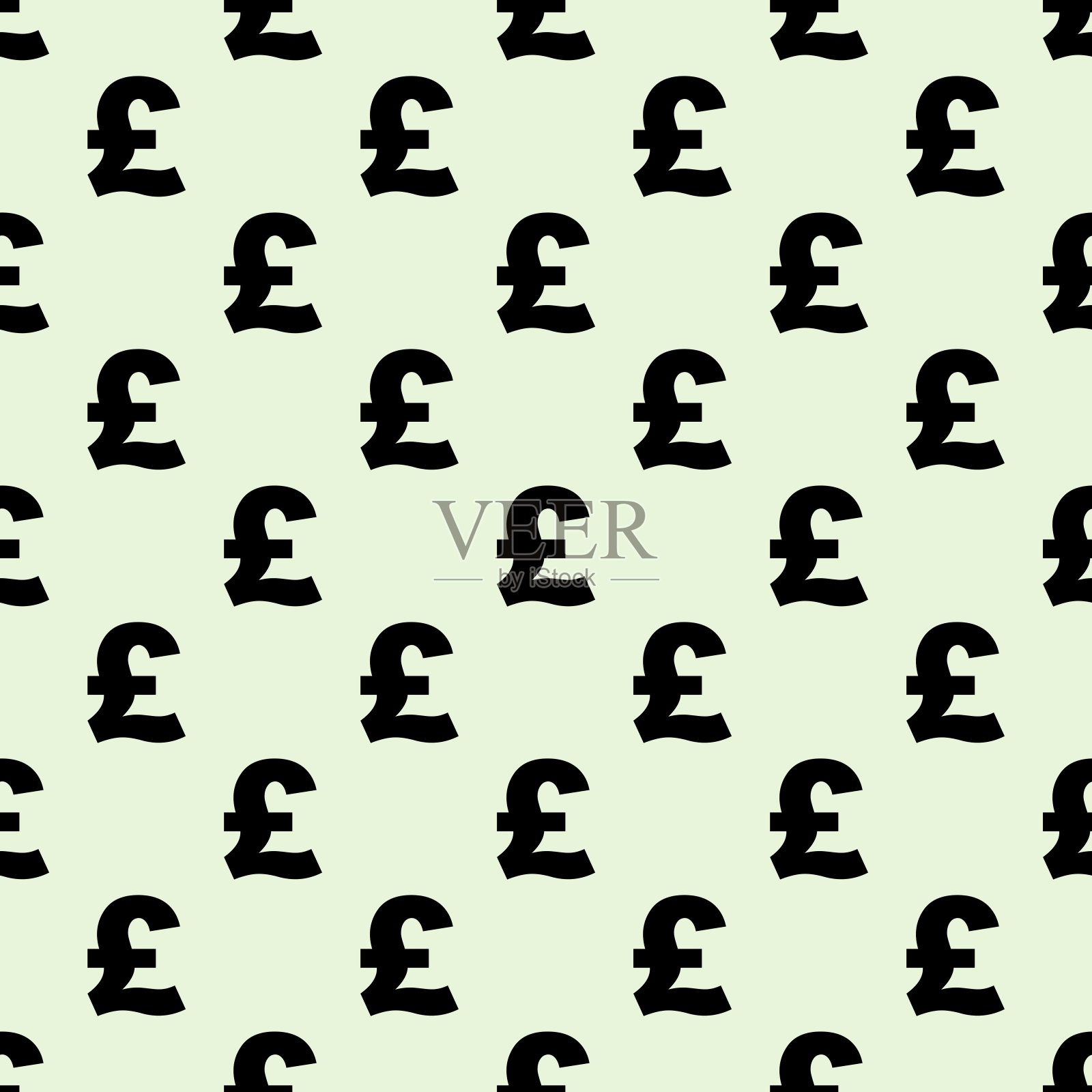 无缝图案与磅符号图标矢量，无缝图案背景。插画图片素材