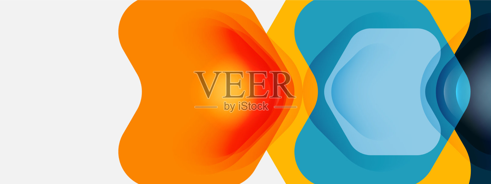 颜色箭头形状在白色背景上最小插画图片素材