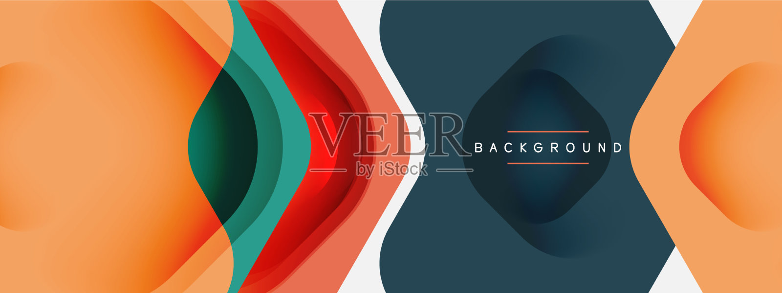 颜色箭头形状在白色背景上最小插画图片素材