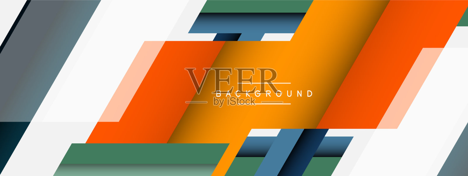 背景抽象重叠色插画图片素材