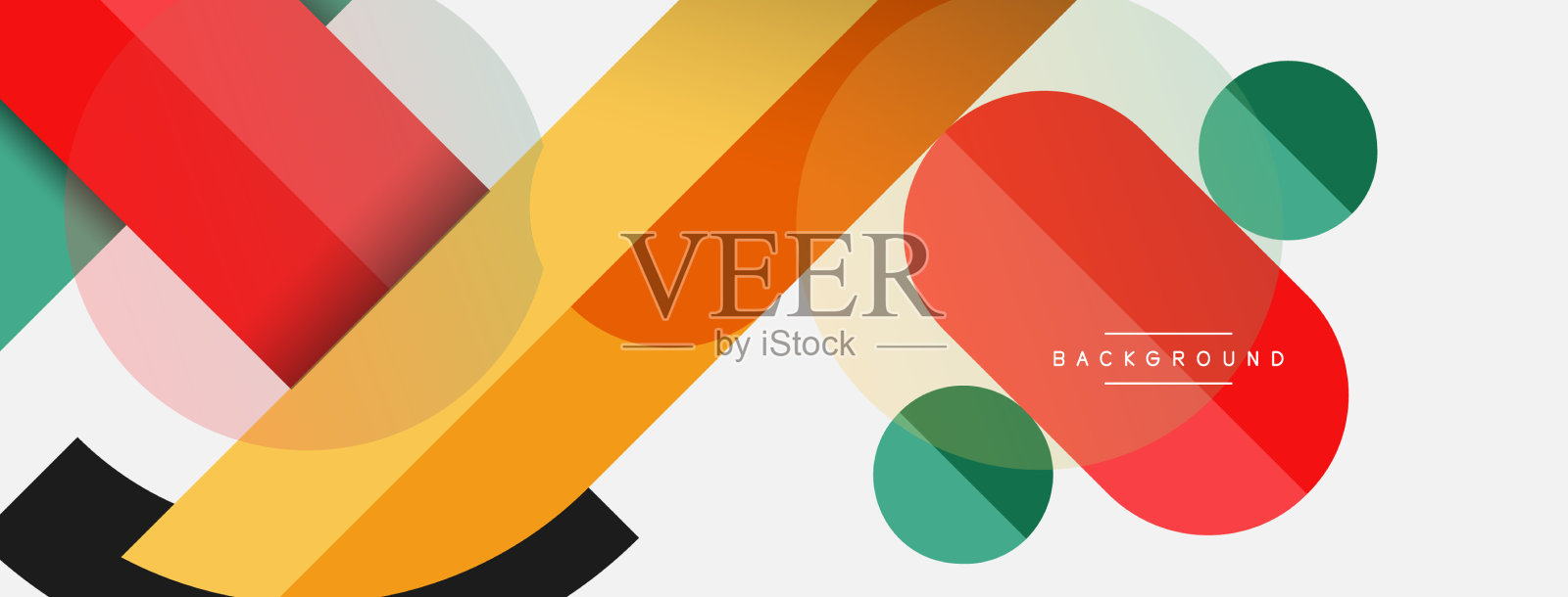 圆形几何图形，直线和圆插画图片素材