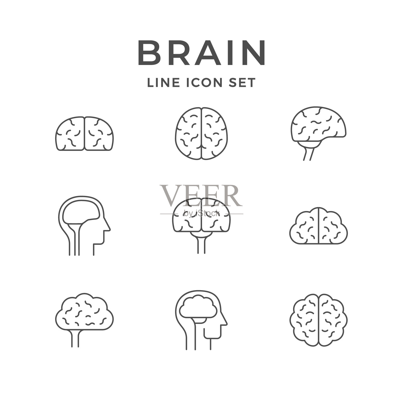 设置脑线图标图标素材