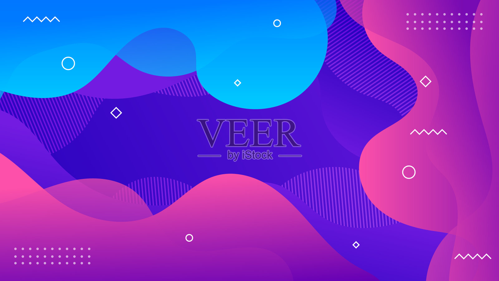 抽象几何梯度背景与几何形状。现代和时尚的背景矢量设计插画图片素材