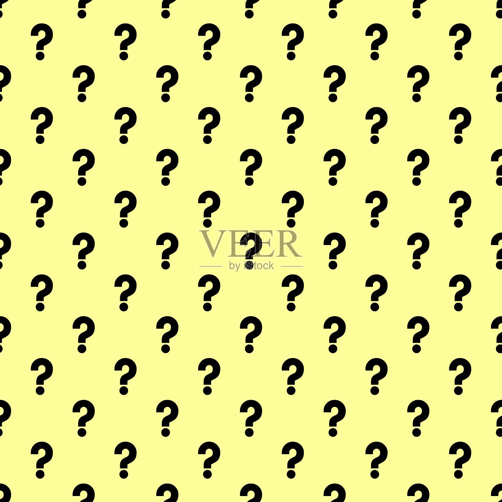 无缝模式与问号向量，无缝模式背景。插画图片素材