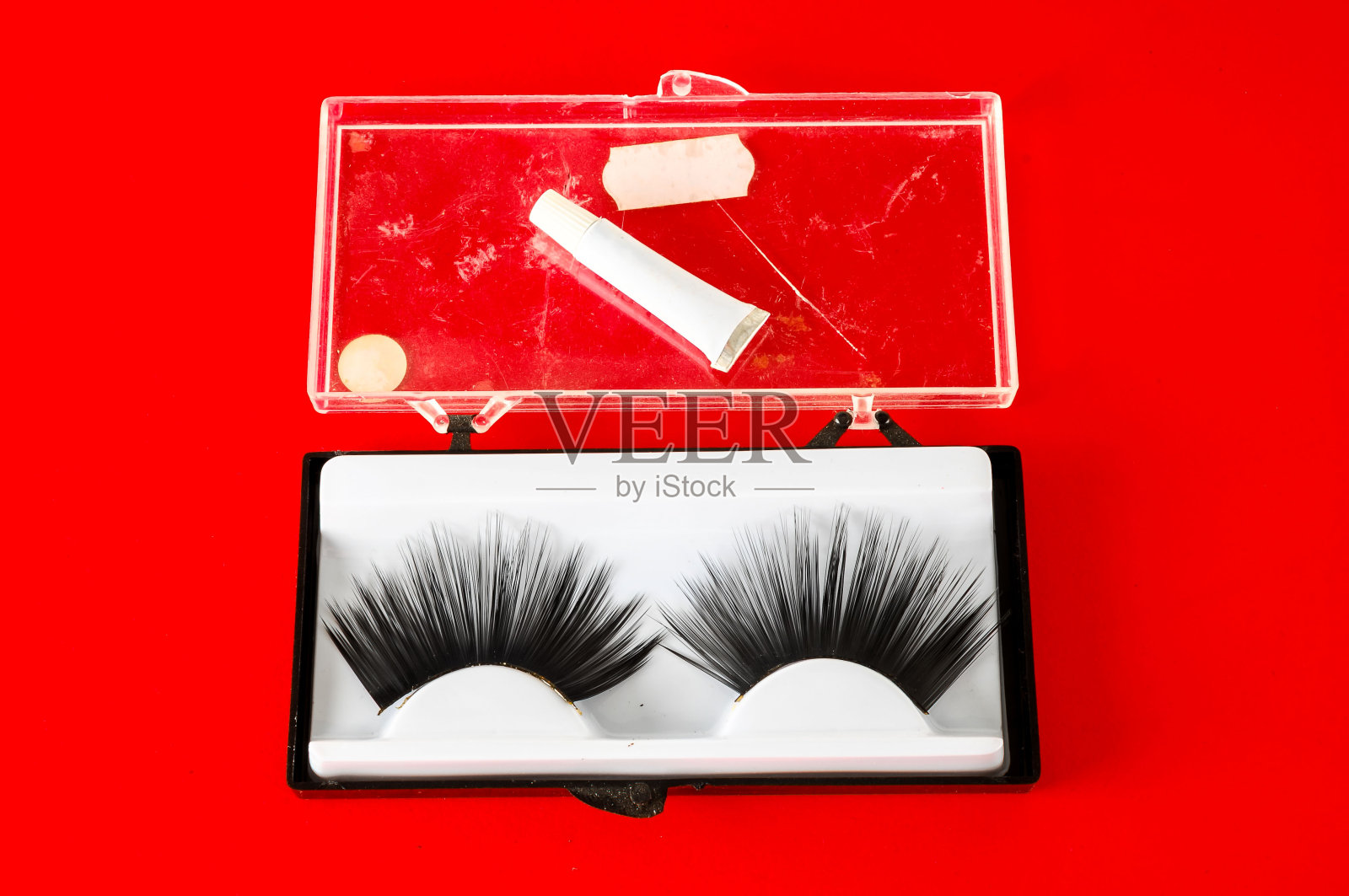 假睫毛的特写照片摄影图片