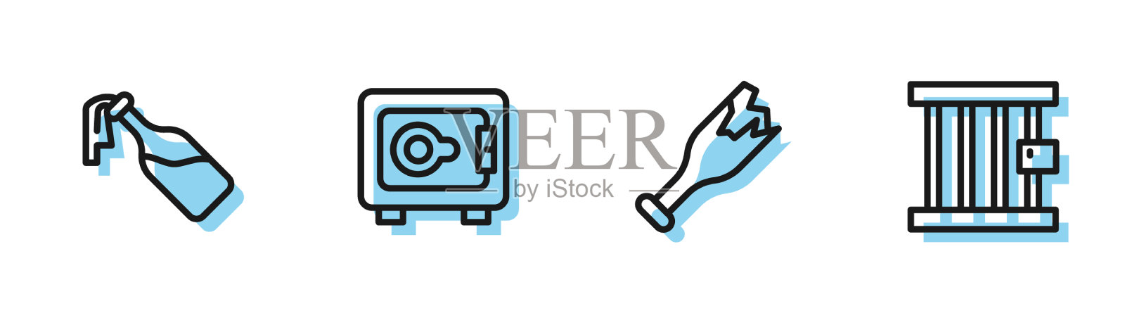 设线碎瓶为武器鸡尾酒莫洛托夫插画图片素材