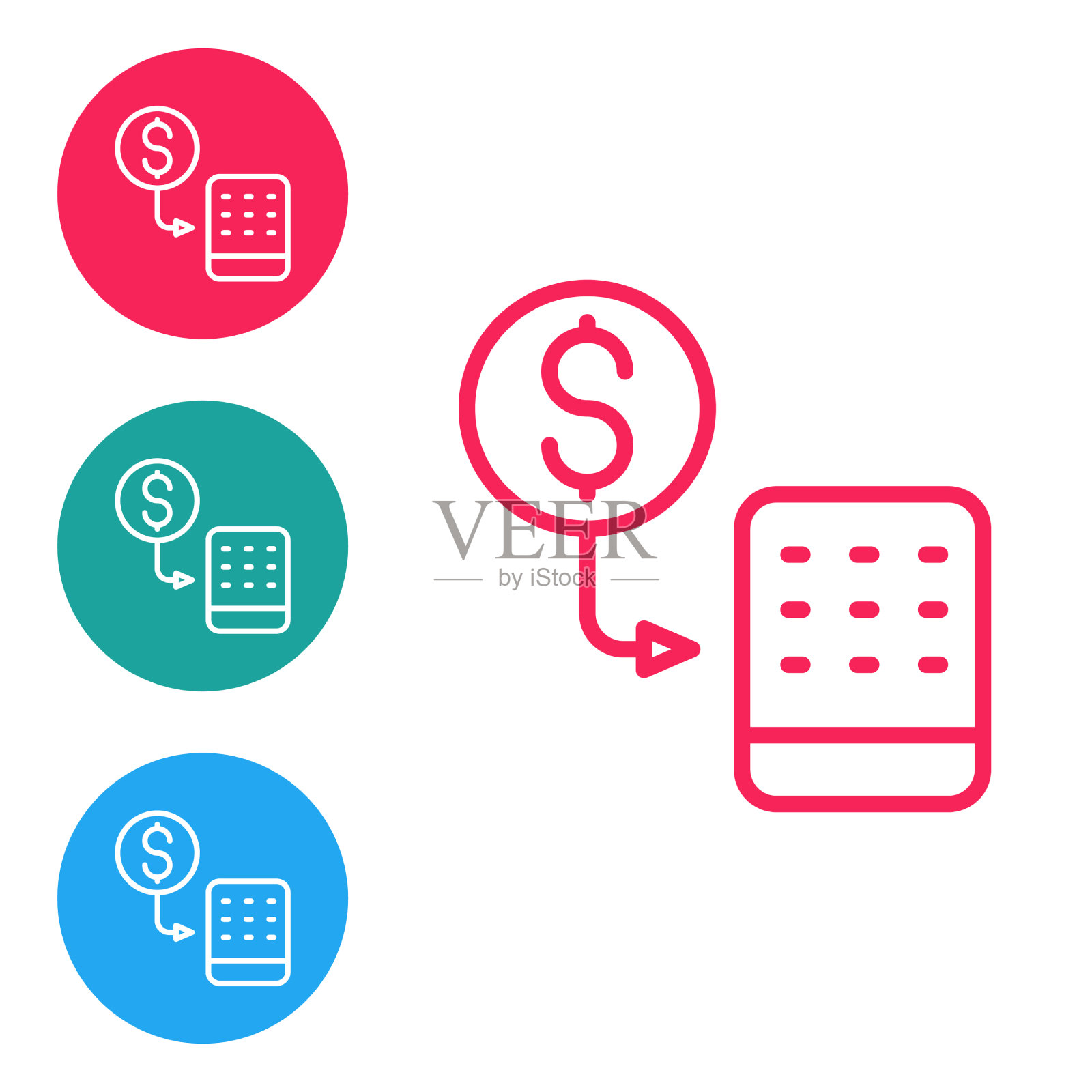 红线赌场筹码交换上的一堆插画图片素材