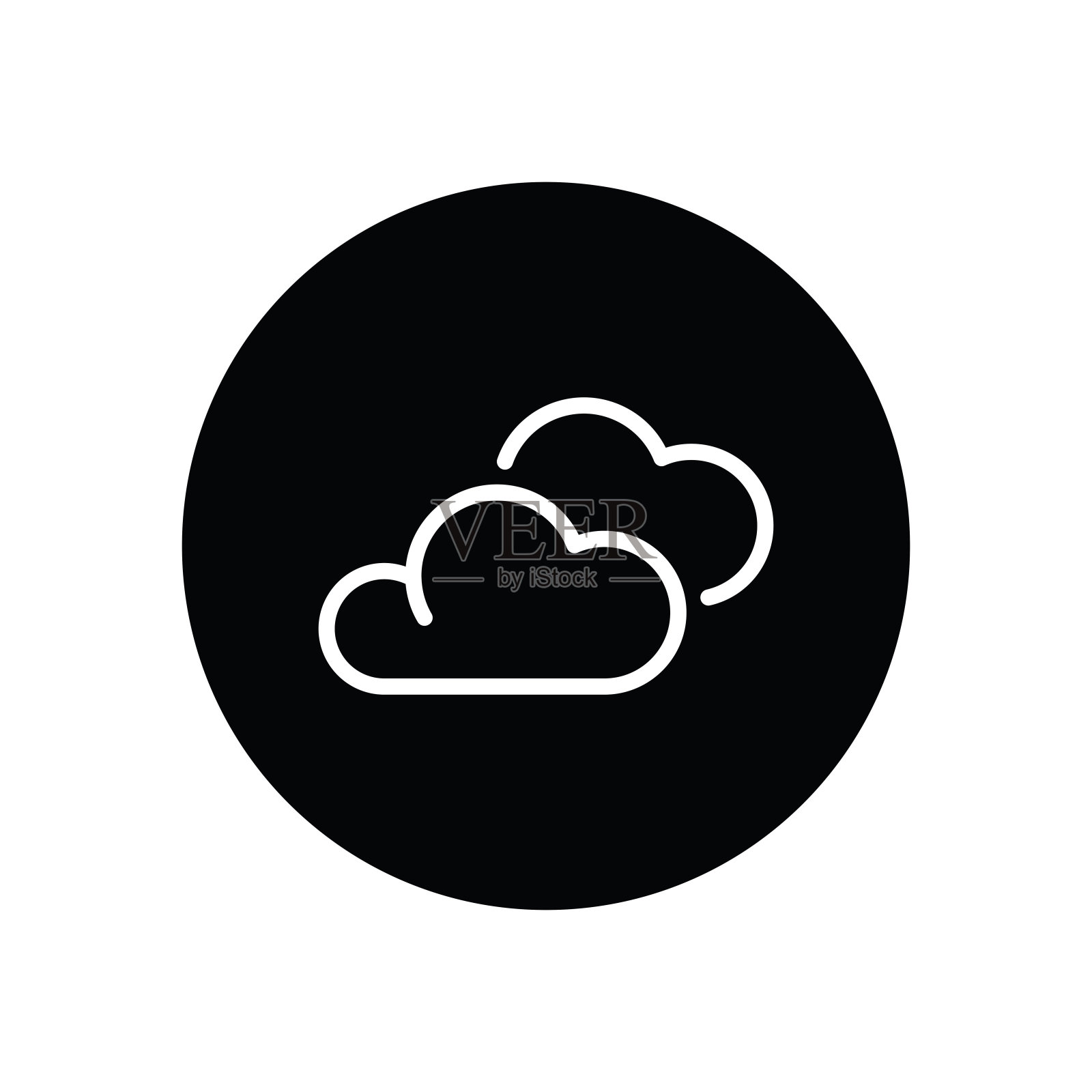 云字形图标插画图片素材